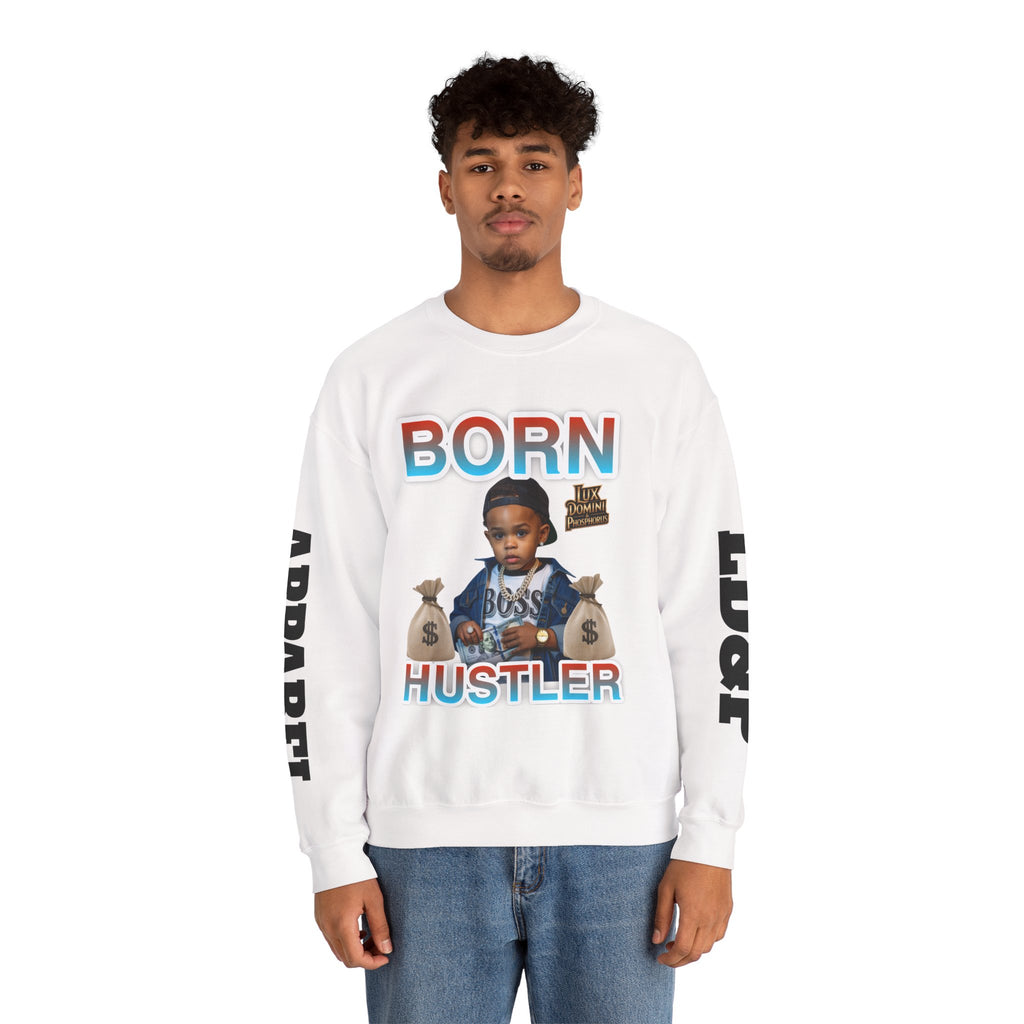 Crewneck Sweatshirt - Born Hustler LD&P Apparel