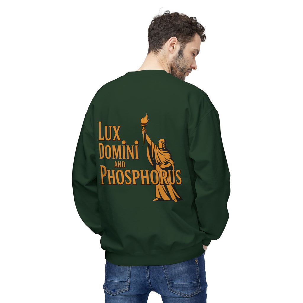 "Lux Domini and Phosphorus" crew-neck sweatshirt