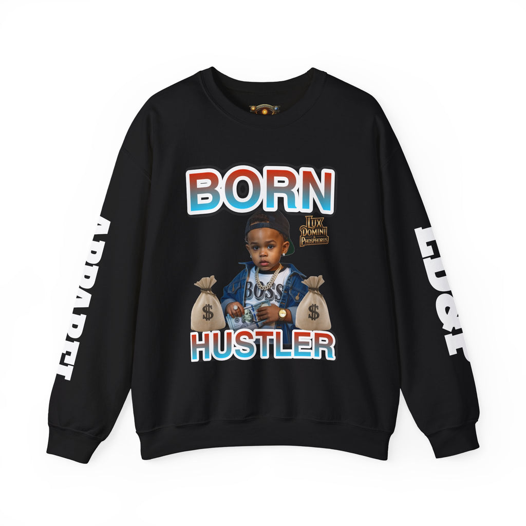 Crewneck Sweatshirt - Born Hustler LD&P Apparel