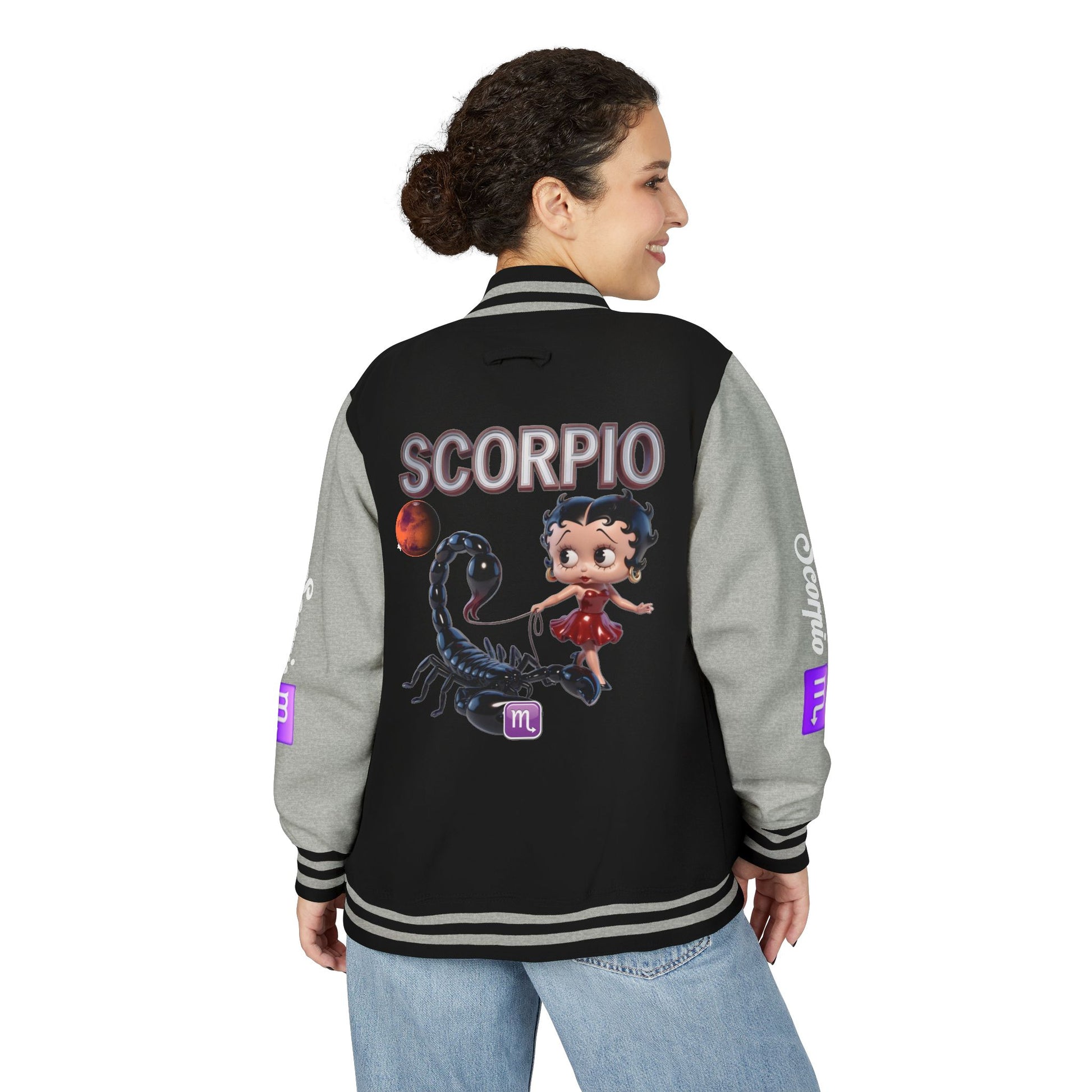 Letterman Jacket Scorpio Zodiac Design
