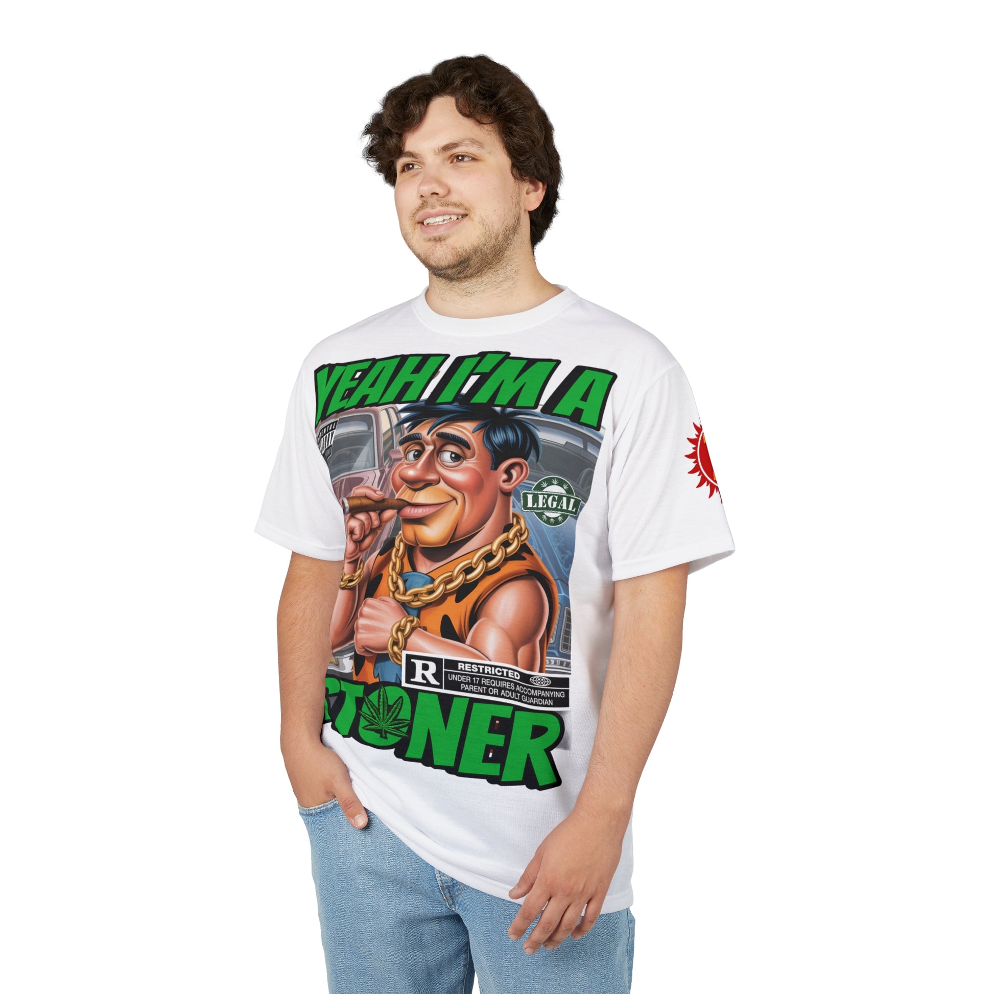 Yeah I'm a Stoner T-Shirt LD&P APPAREL white