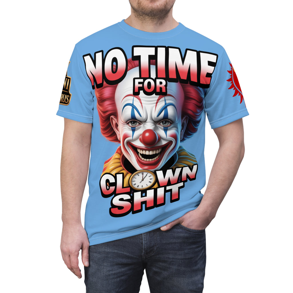 T-Shirt No Time For Clowns Unisex light blue