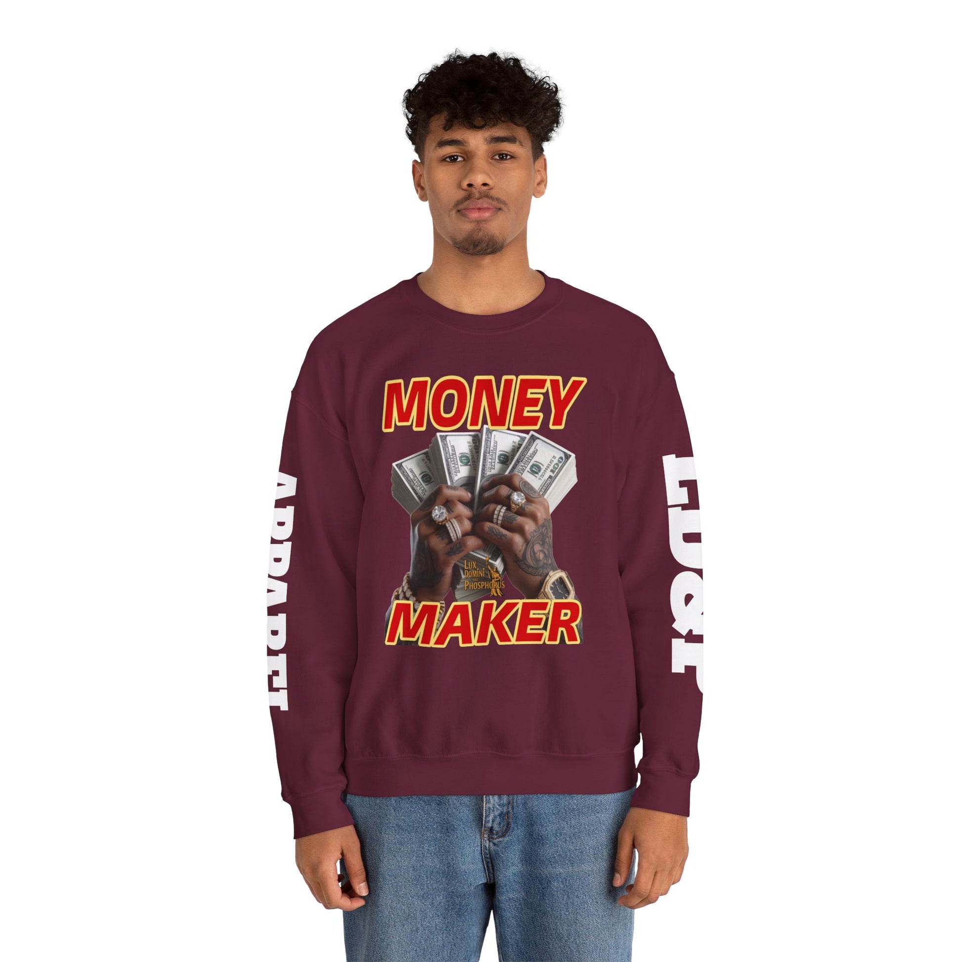 Money Maker Unisex Sweatshirt - LD&P APPAREL Design