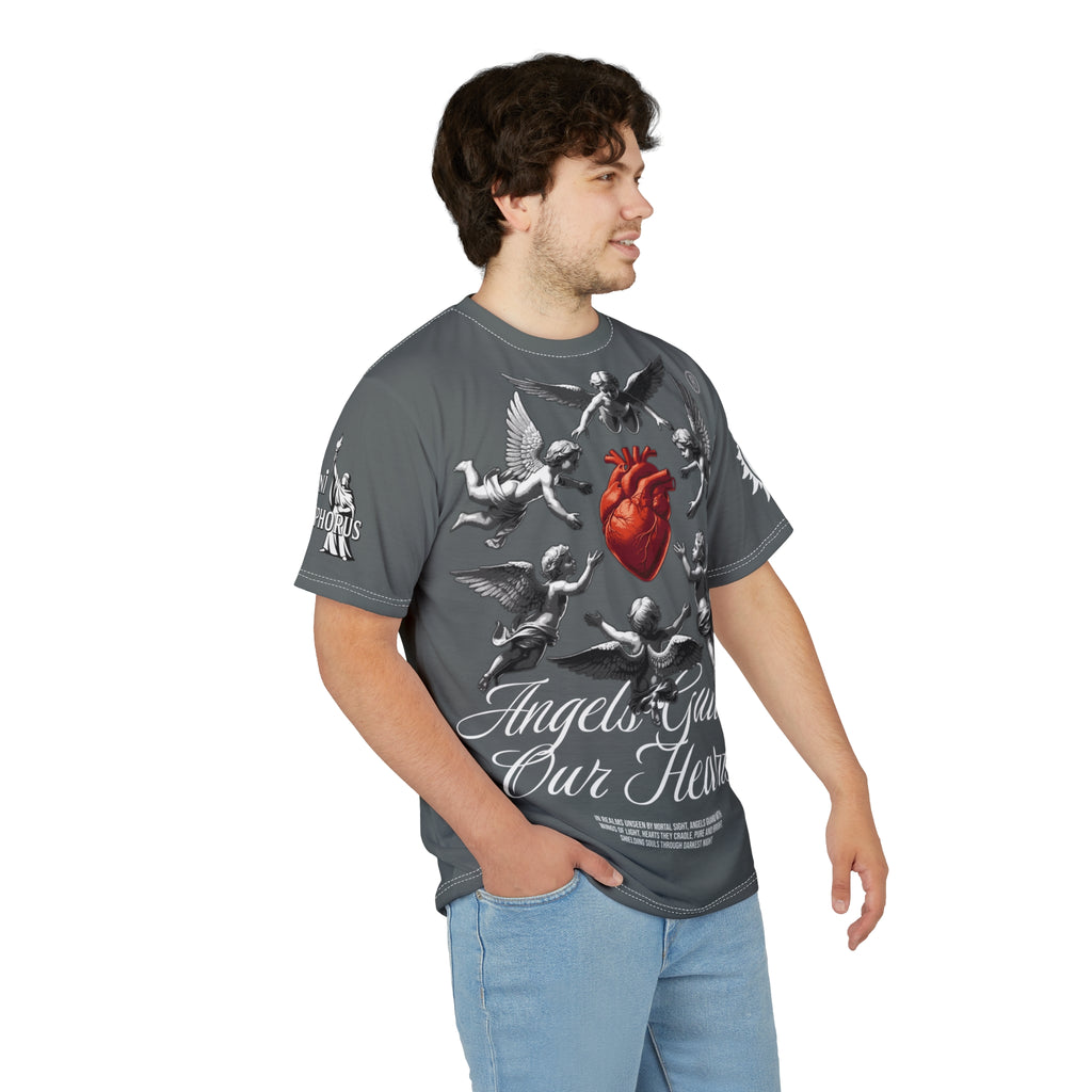 Angels Guard Our Hearts Tee LD&P APPAREL GREY
