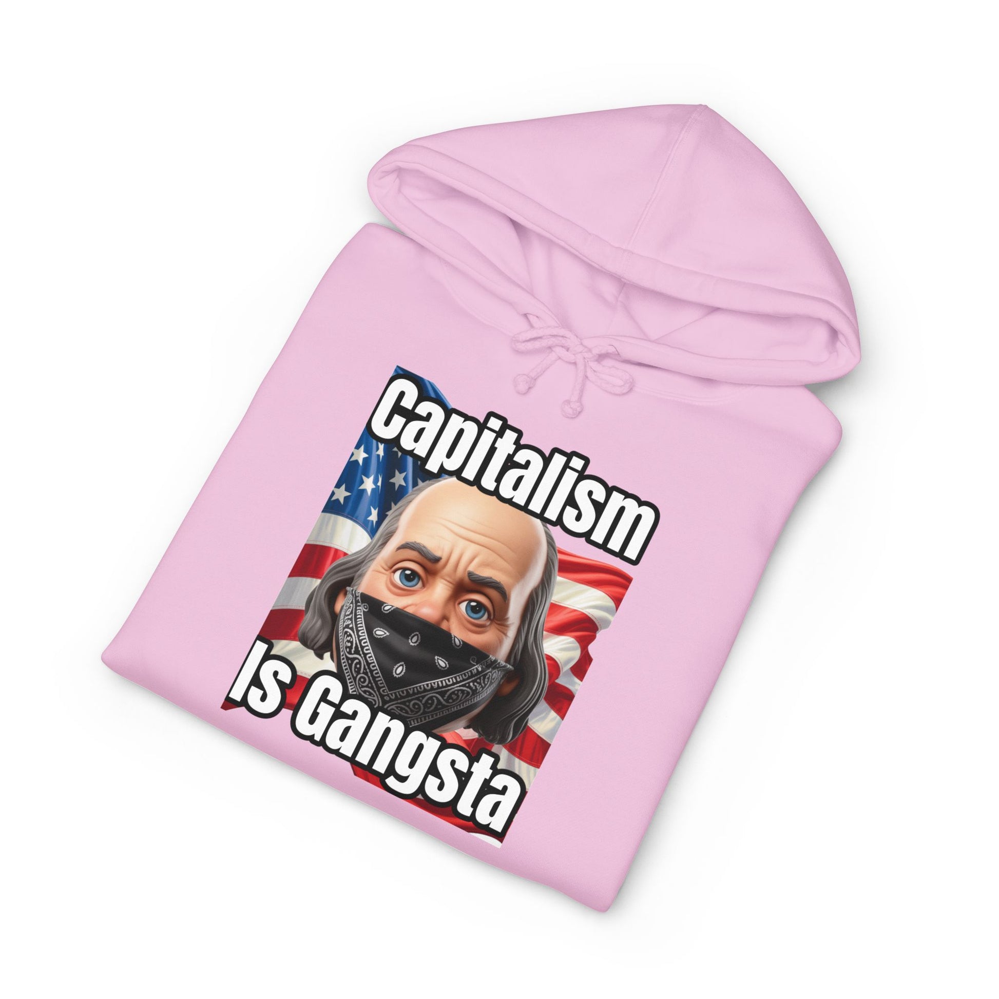 Capitalism is Gangsta Heavyweight Hooded Sweatshirt
