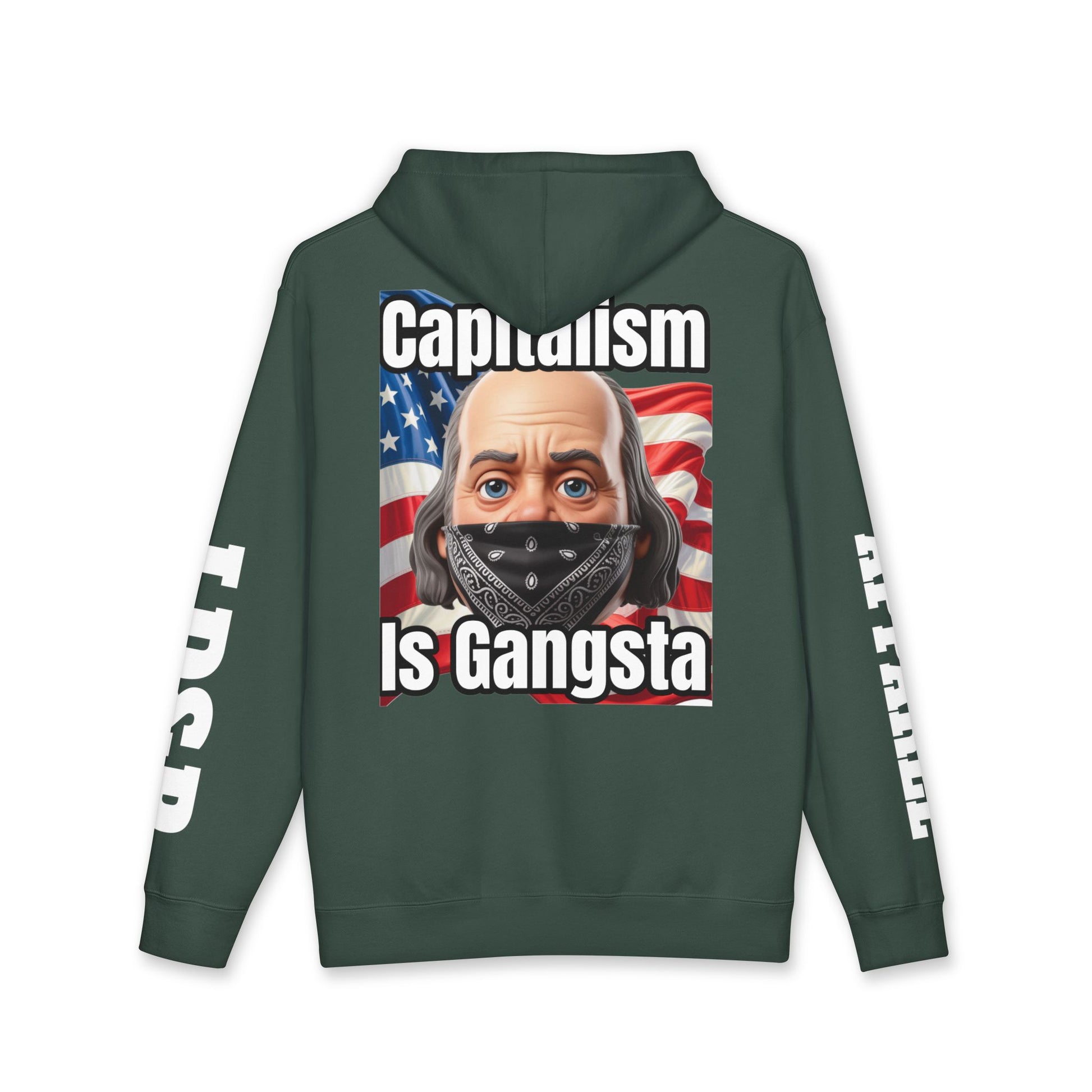 Capitalism is Gangsta Heavyweight Hooded Sweatshirt