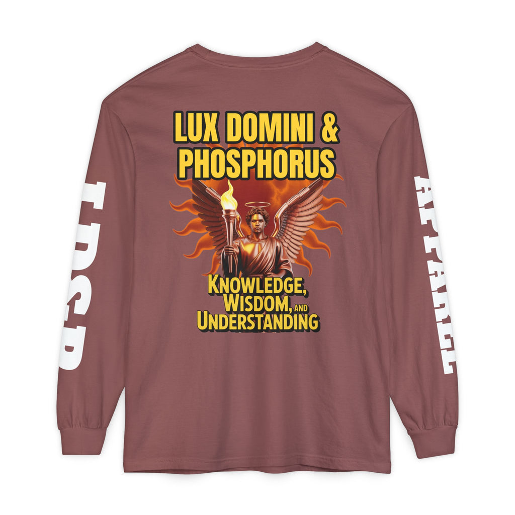Long Sleeve T-Shirt LD&P Apparel Knowledge Wisdom Understanding Design