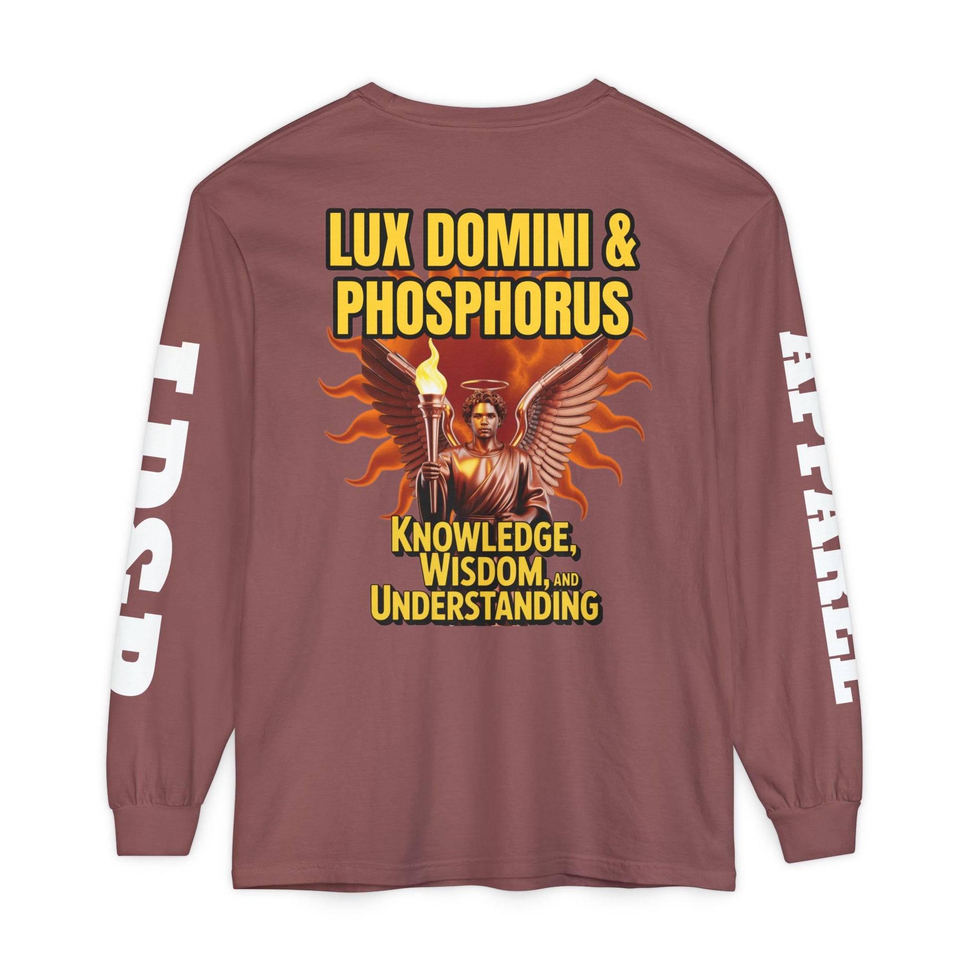 Long Sleeve T-Shirt LD&P Apparel Knowledge Wisdom Understanding Design