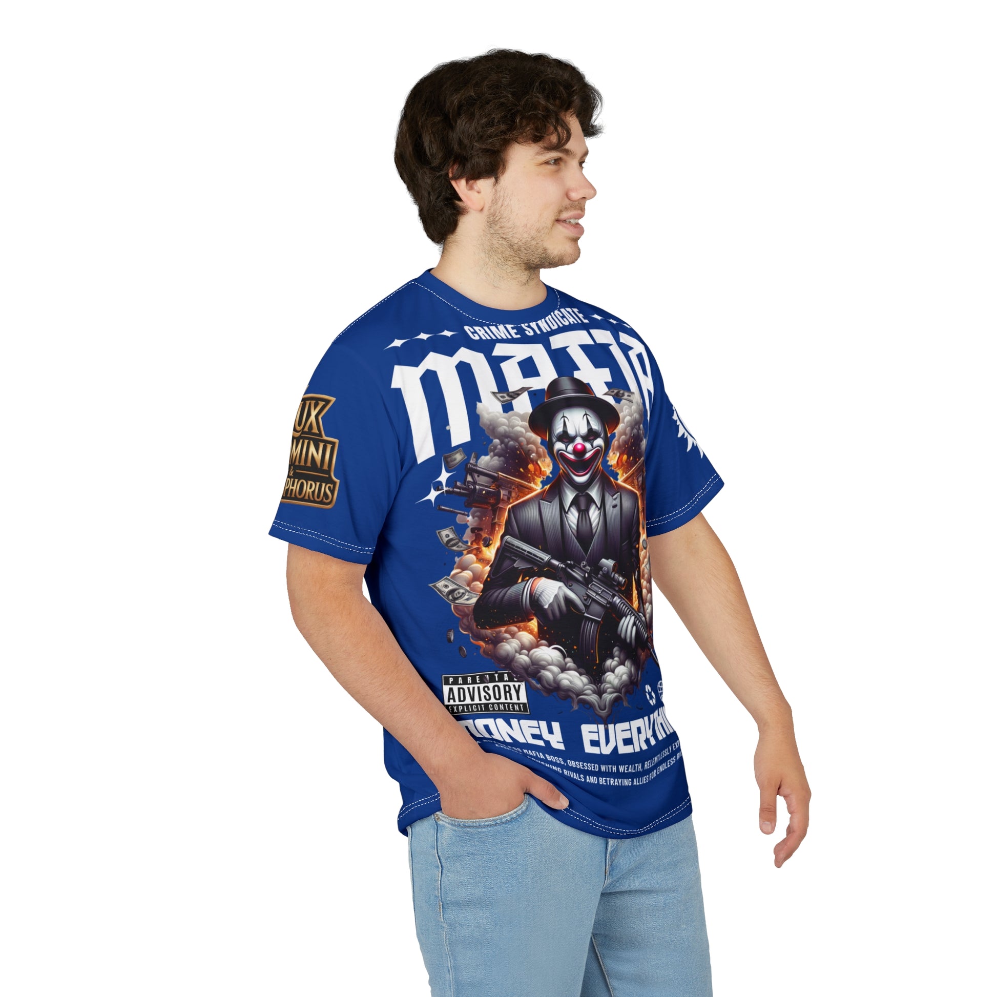 Mafia Crime Syndicate LD&P APPAREL Graphic Tee BLUE
