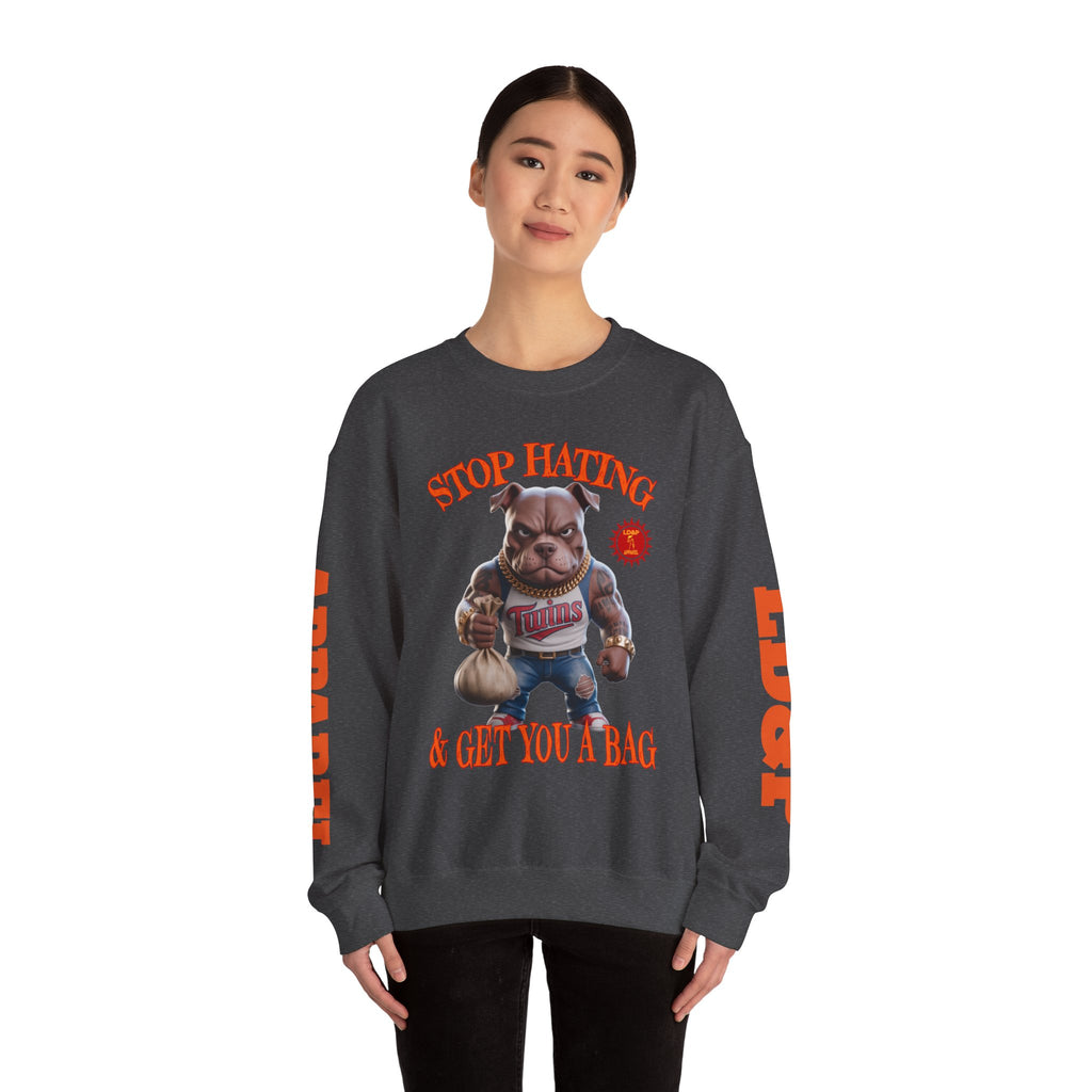Unisex Sweatshirt Stop Hating LD&P Apparel Design