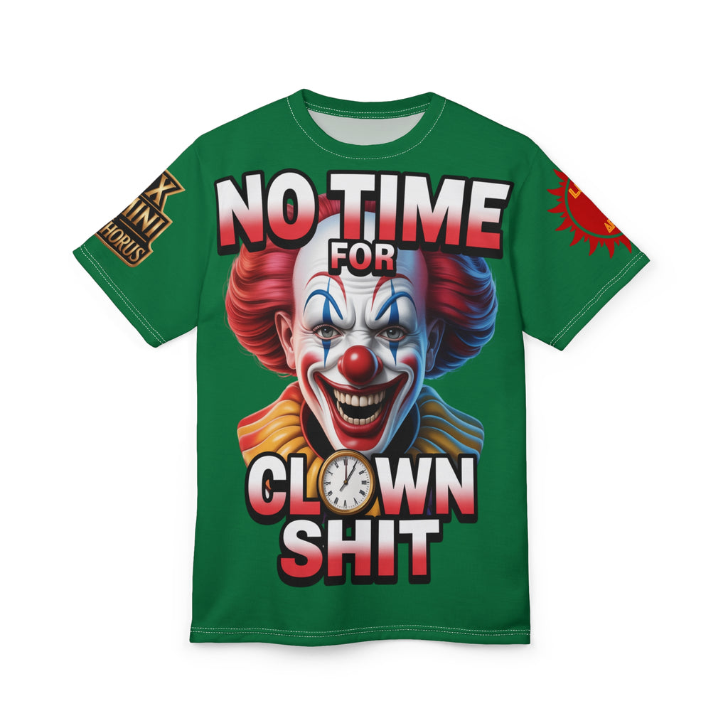 T-Shirt No Time For Clowns Unisex green