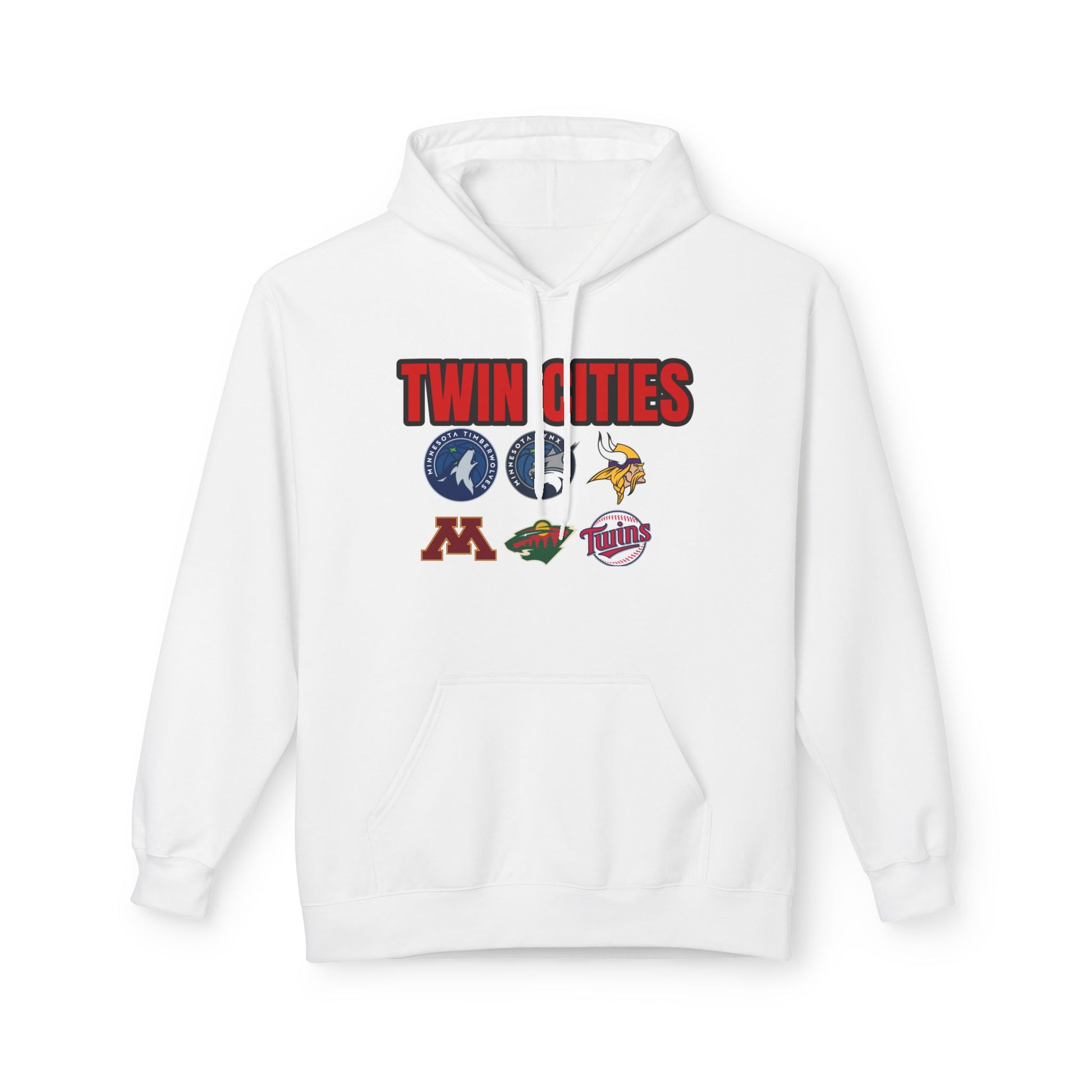 Fleece Hoodie Twin Cities Minneapolis St Paul Design