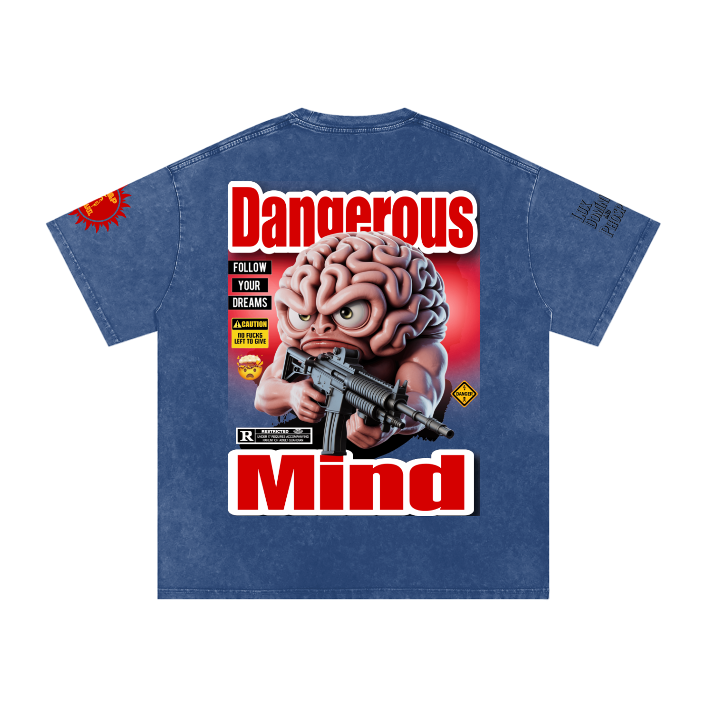 Dangerous Mind Washed Oversized Cotton T-Shirt