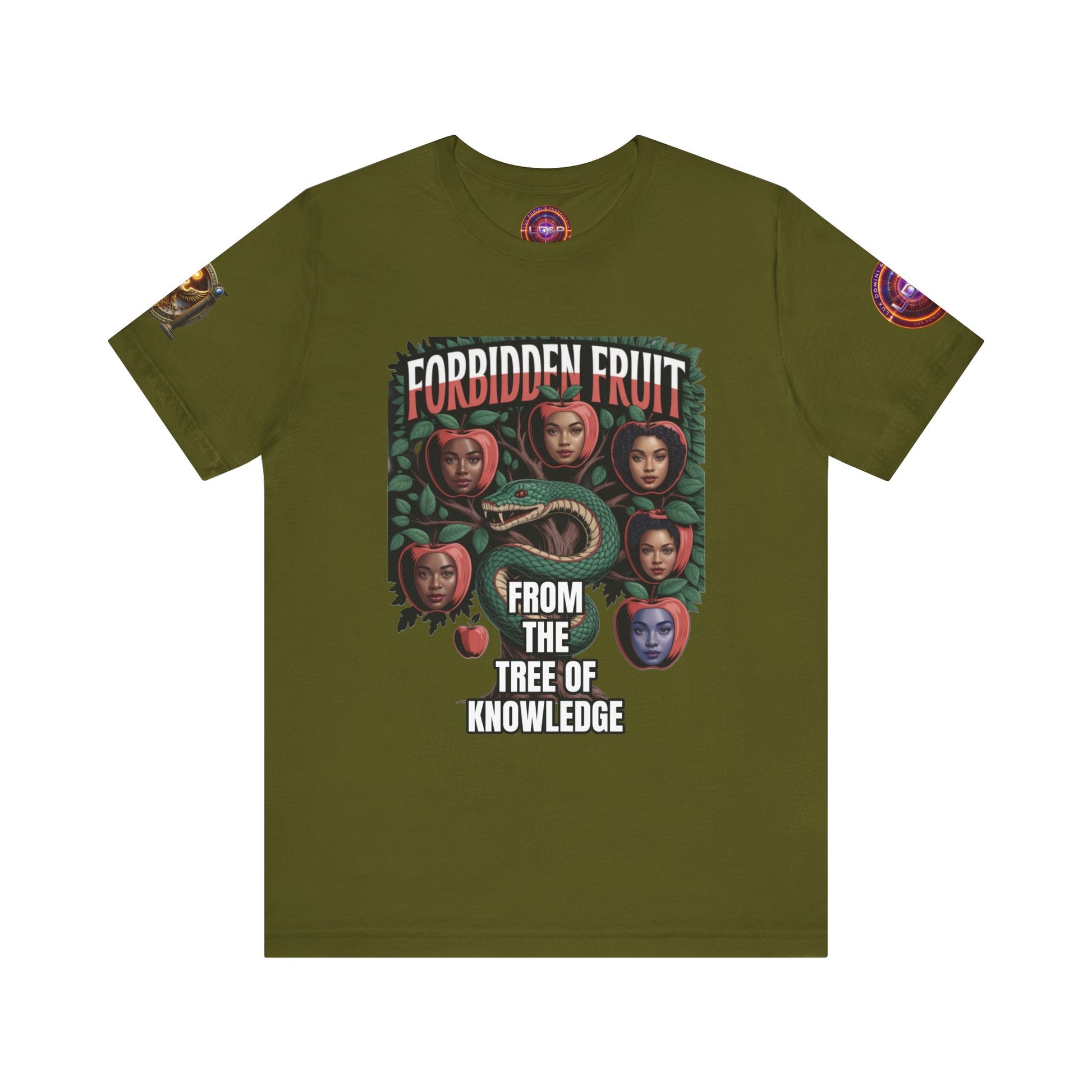 Short Sleeve Tee - Tree of Knowledge Forbidden Fruit Design