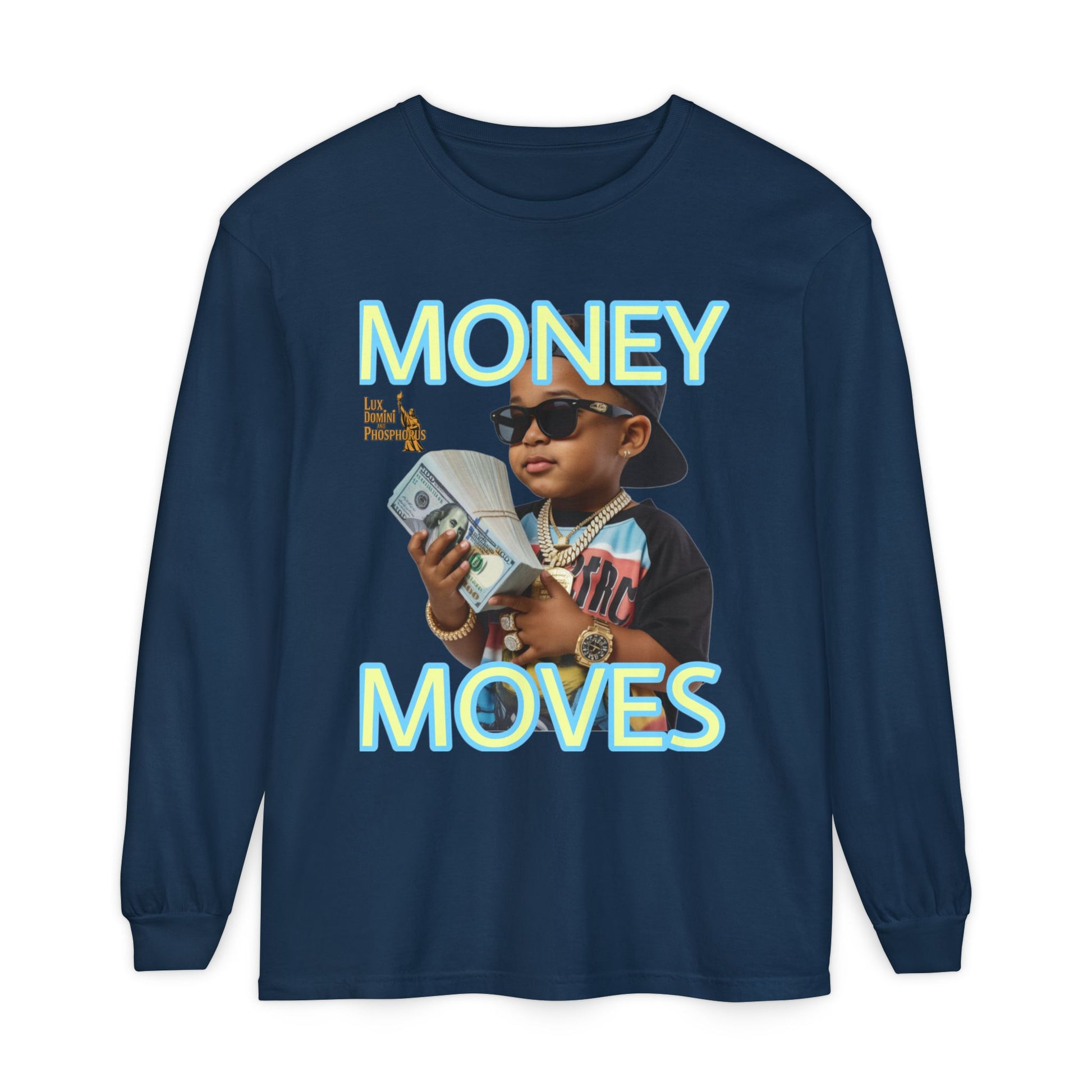 Long Sleeve T-Shirt - Money Moves LD&P APPAREL
