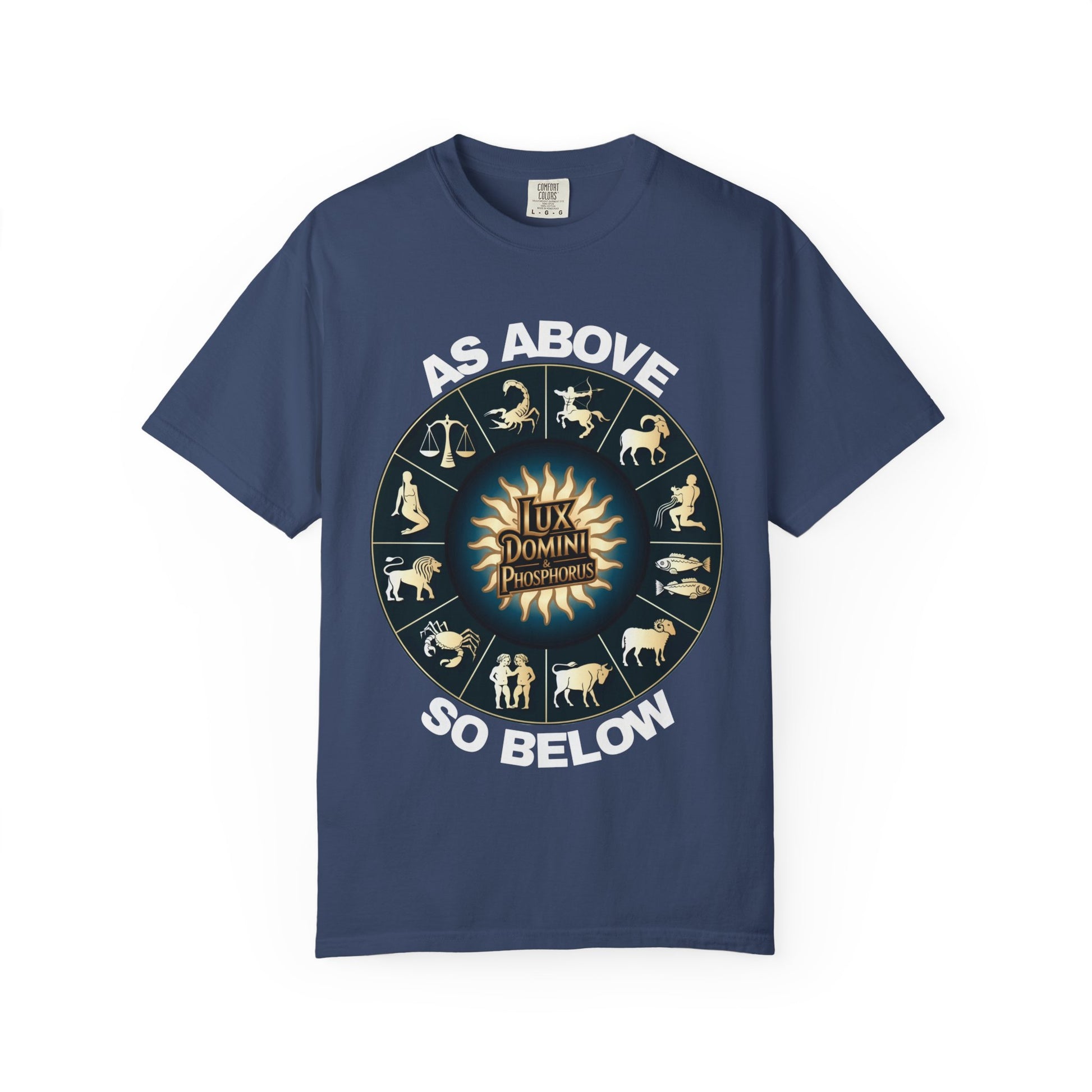 Zodiac Unisex T-Shirt - As above so below design