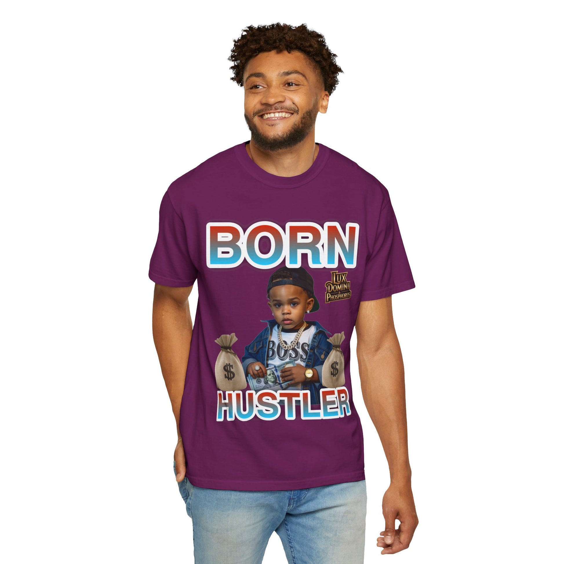 Garment-Dyed T-shirt BORN HUSTLER LD&P APPAREL