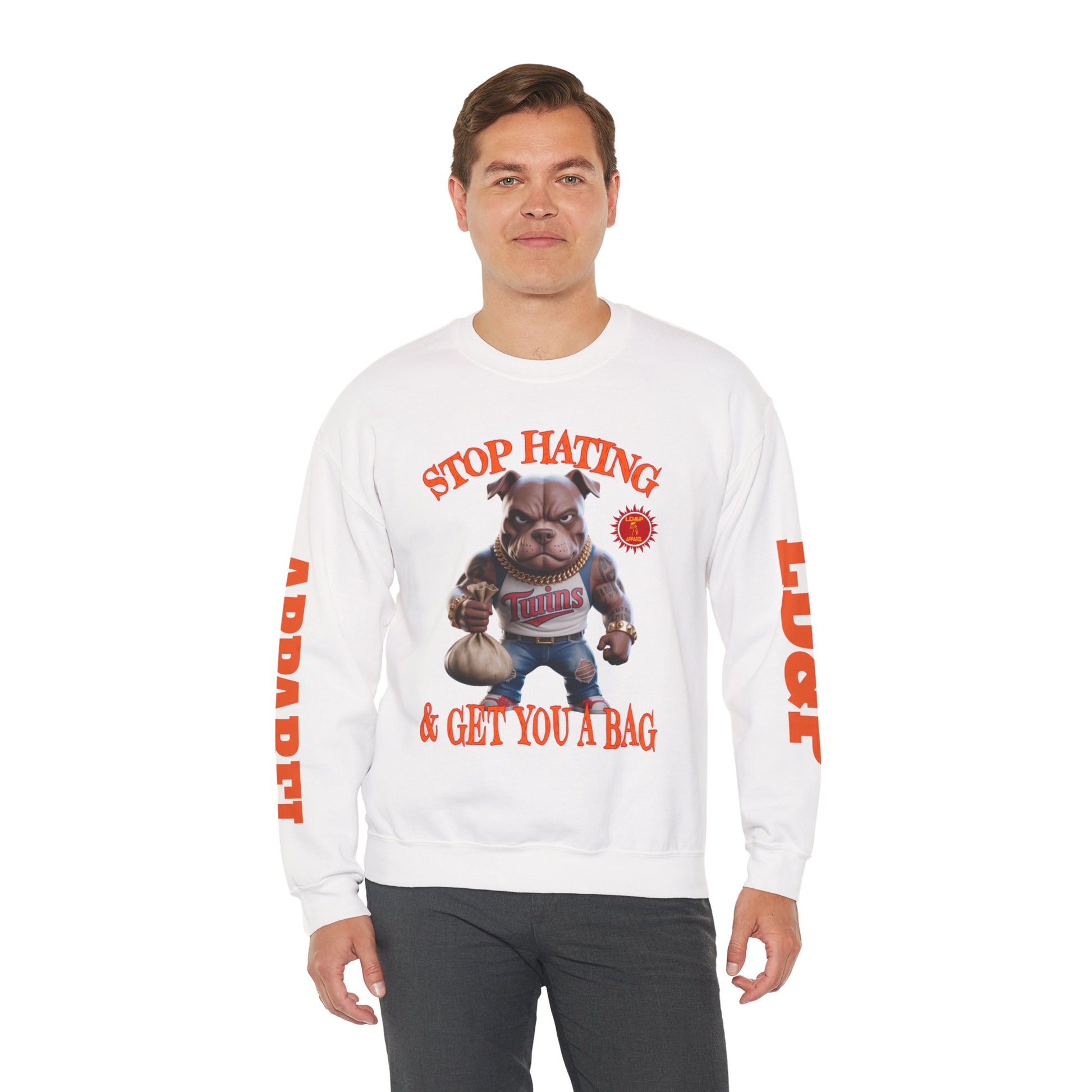 Unisex Sweatshirt Stop Hating LD&P Apparel Design