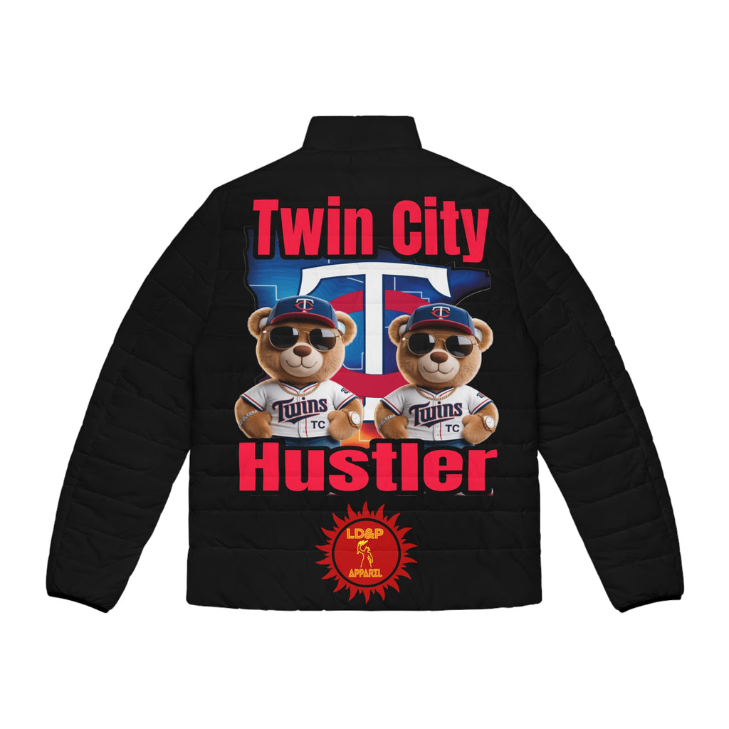 Puffer Jacket Hoodie - Twin City HUSTLER LD&P APPAREL DESIGN