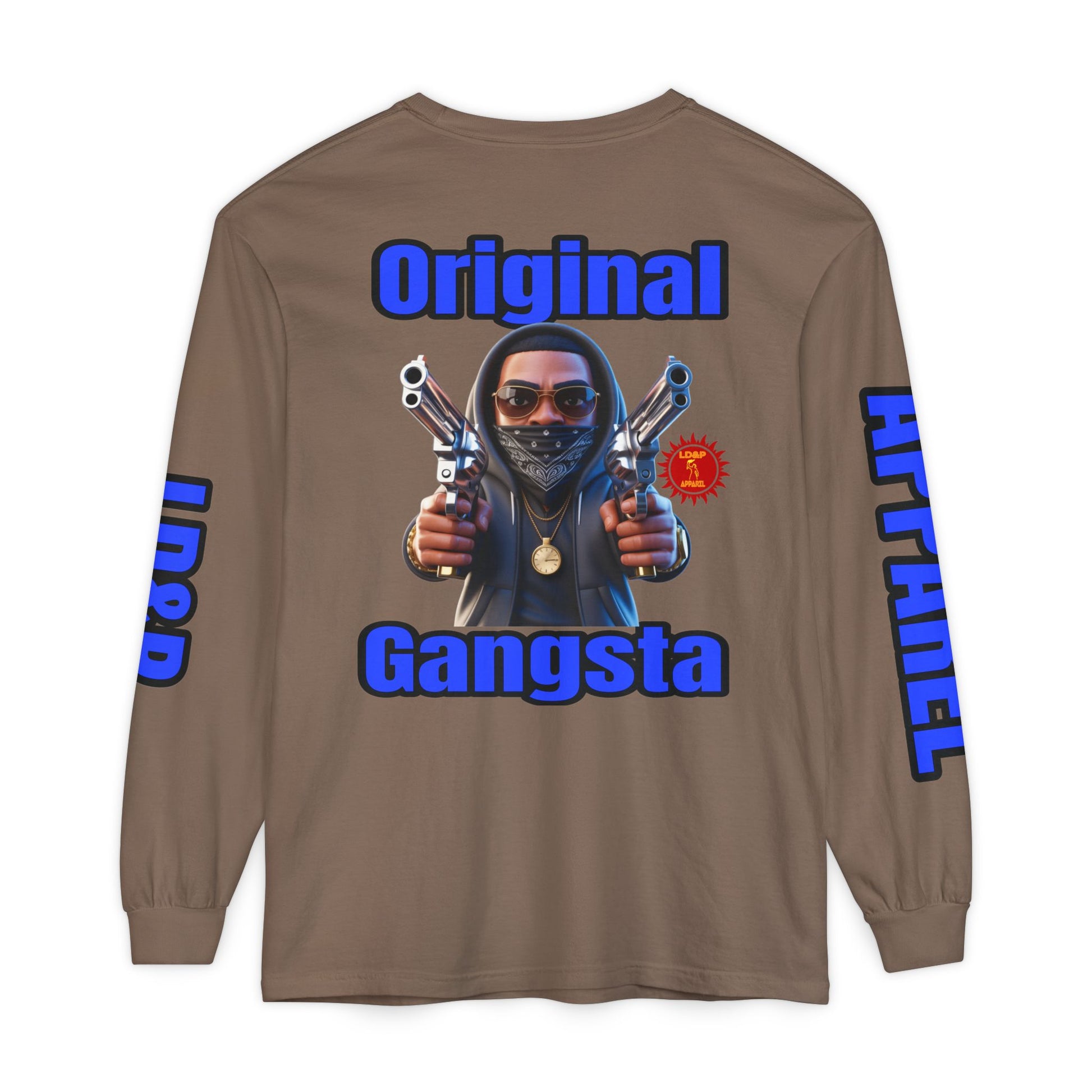 Long Sleeve T-Shirt Original Gangsta LD&amp;P Apparel Design