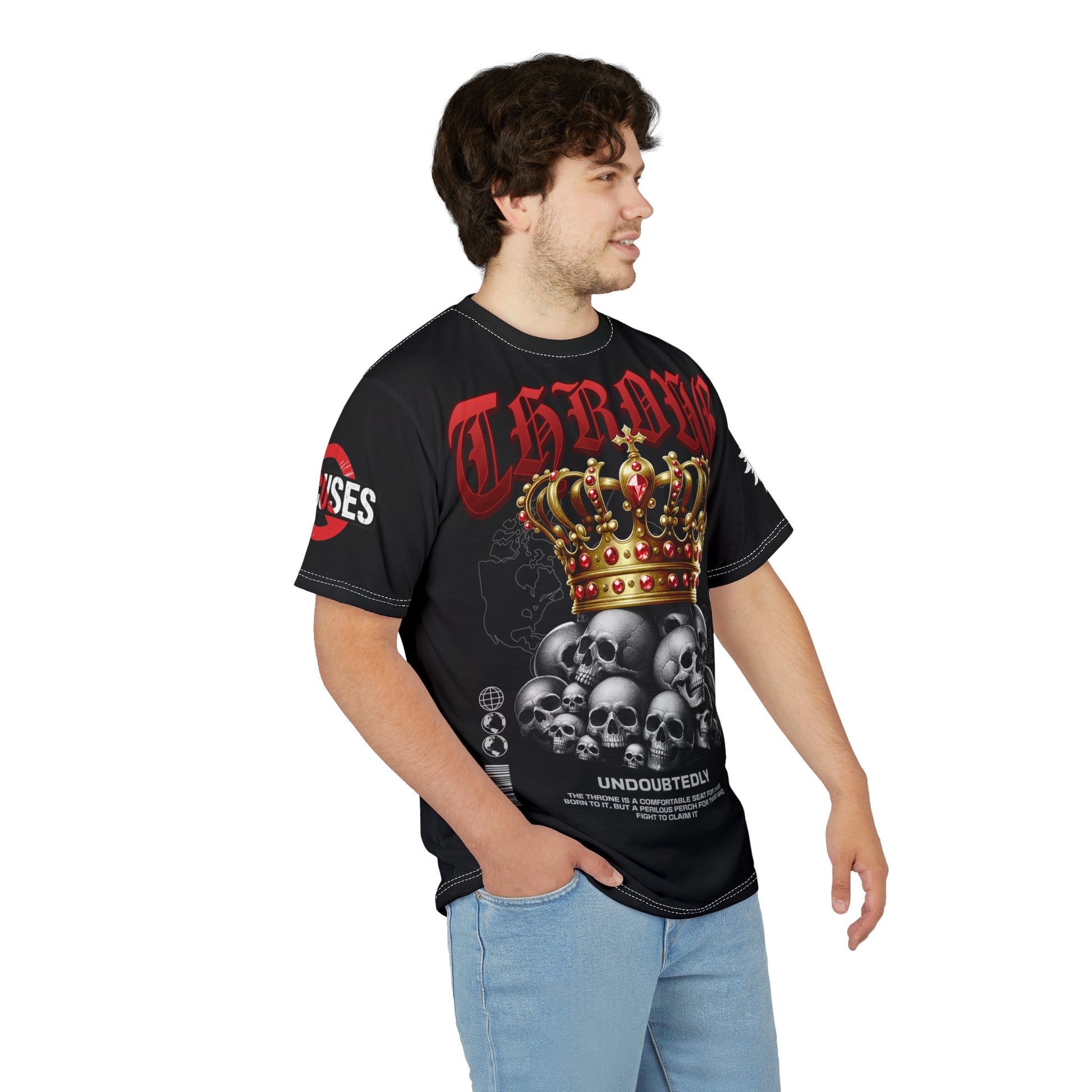 Throne Skull Crown Tee LD&P APPAREL Black