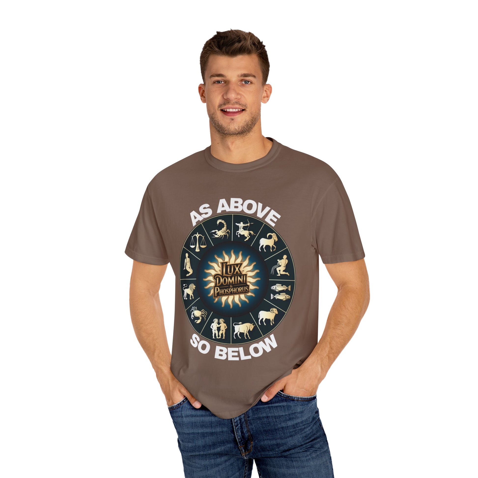 Zodiac Unisex T-Shirt - As above so below design