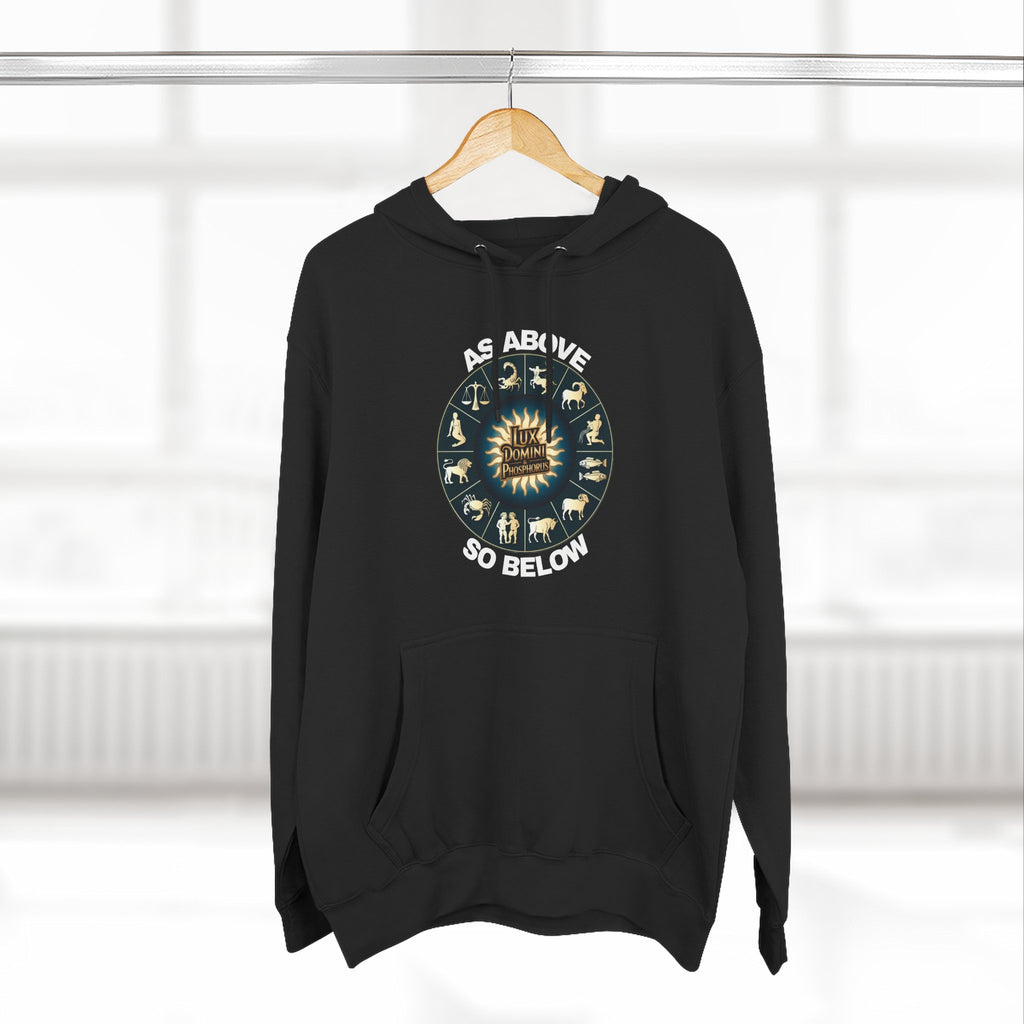 Fleece Hoodie - Lux Domini and Phosphorus Design - Above So Below
