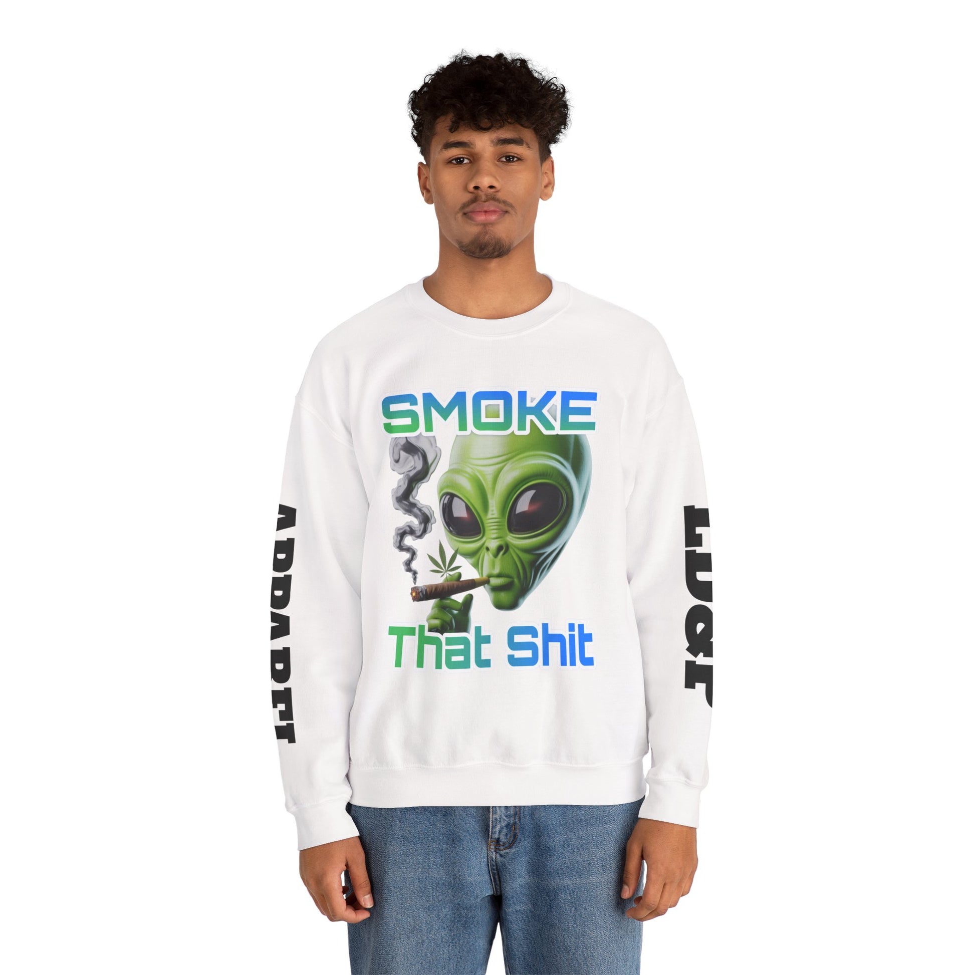 Crewneck Sweatshirt - Smoke That LD&P APPAREL Design