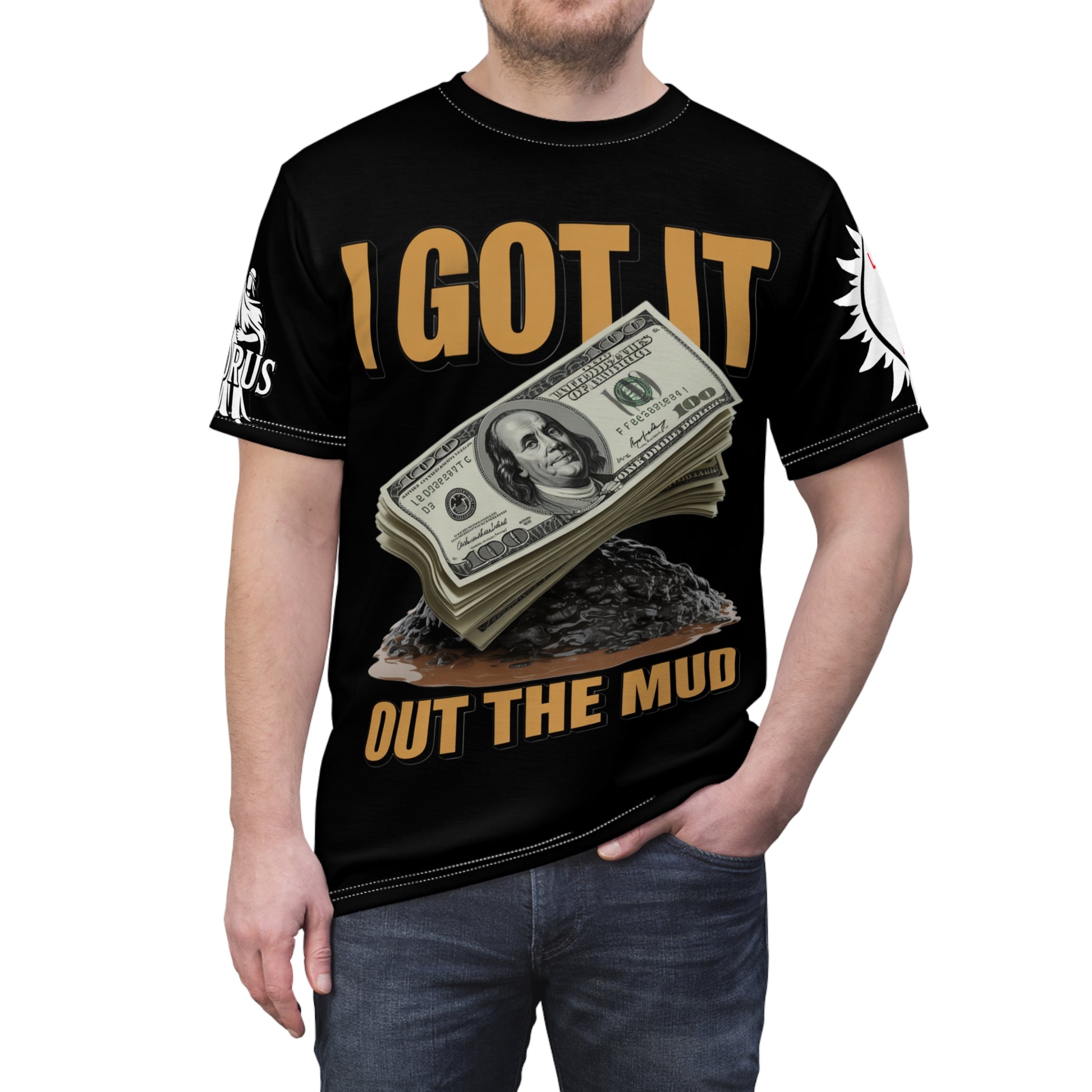 'Black' I Got it out the mud  Tee - Lux Domini and Phosphorus LD&P Apparel Design