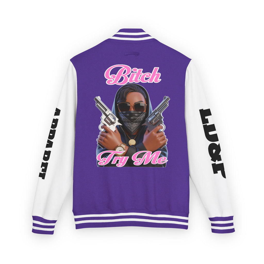 Letterman Jacket - 'Try me' Design