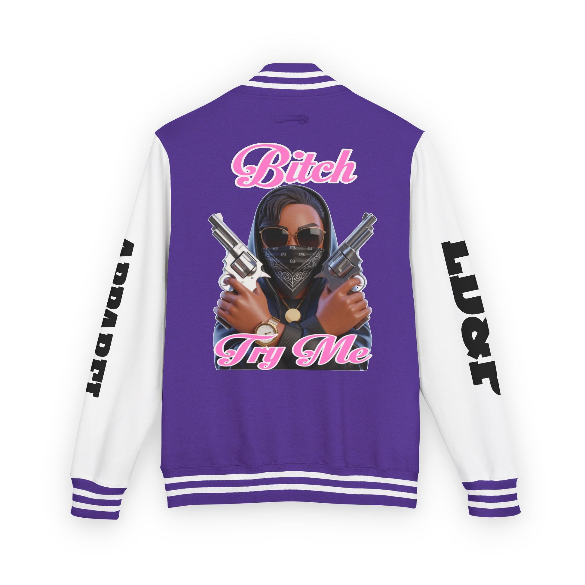 Letterman Jacket - 'Try me' Design