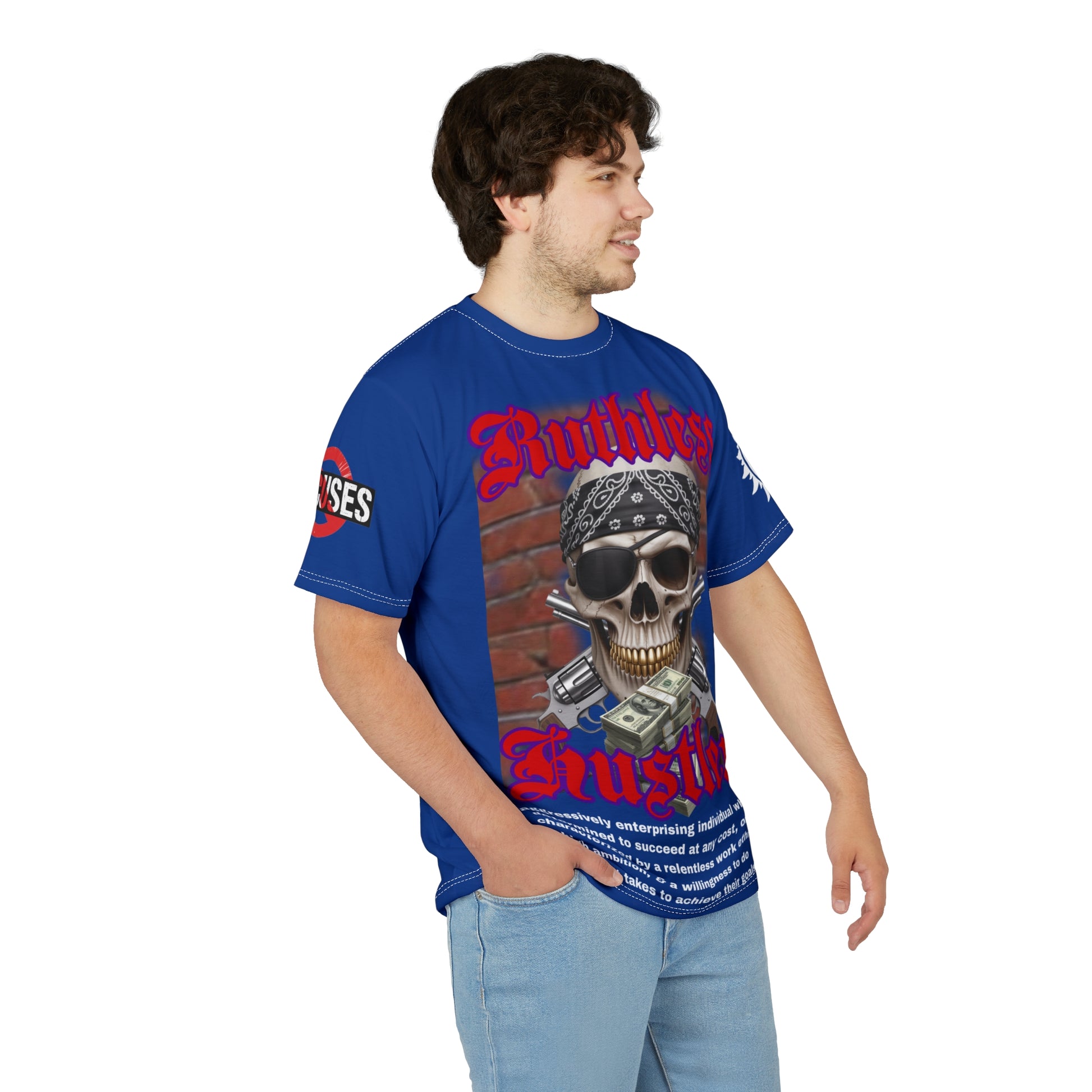 Ruthless Hustler Tee LD&P APPAREL Blue