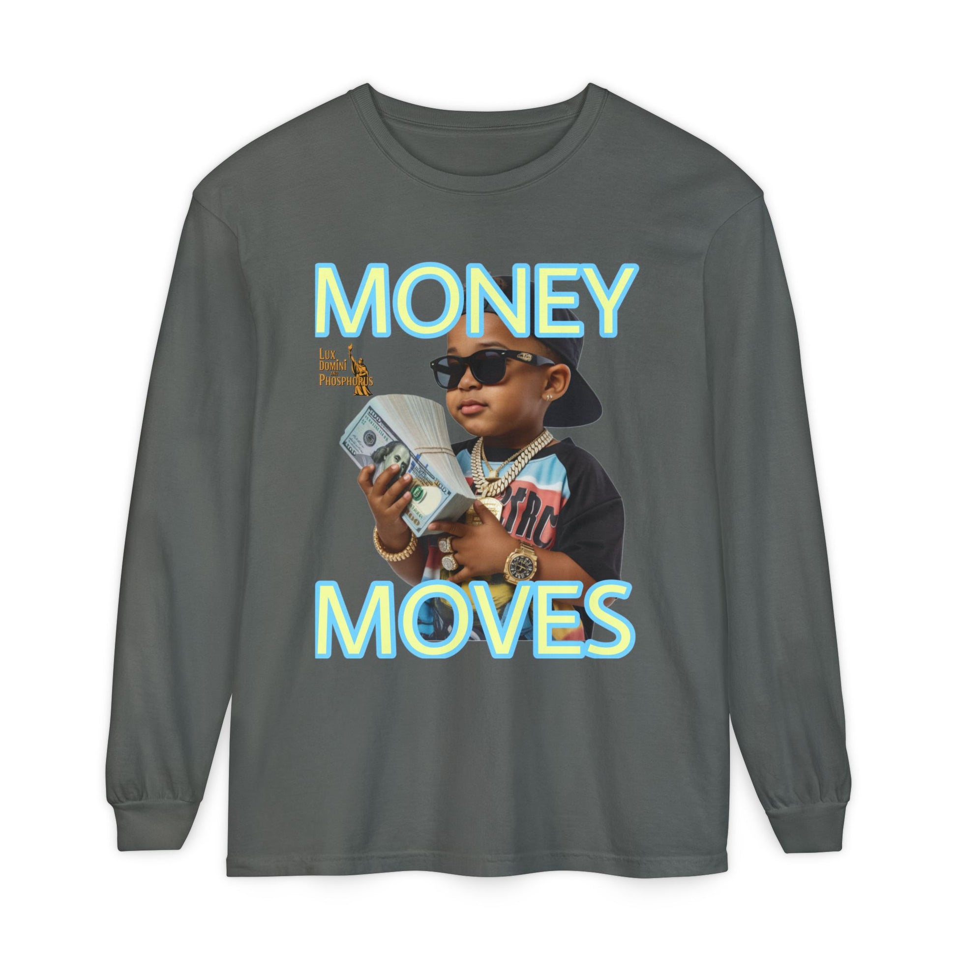 Long Sleeve T-Shirt - Money Moves LD&P APPAREL