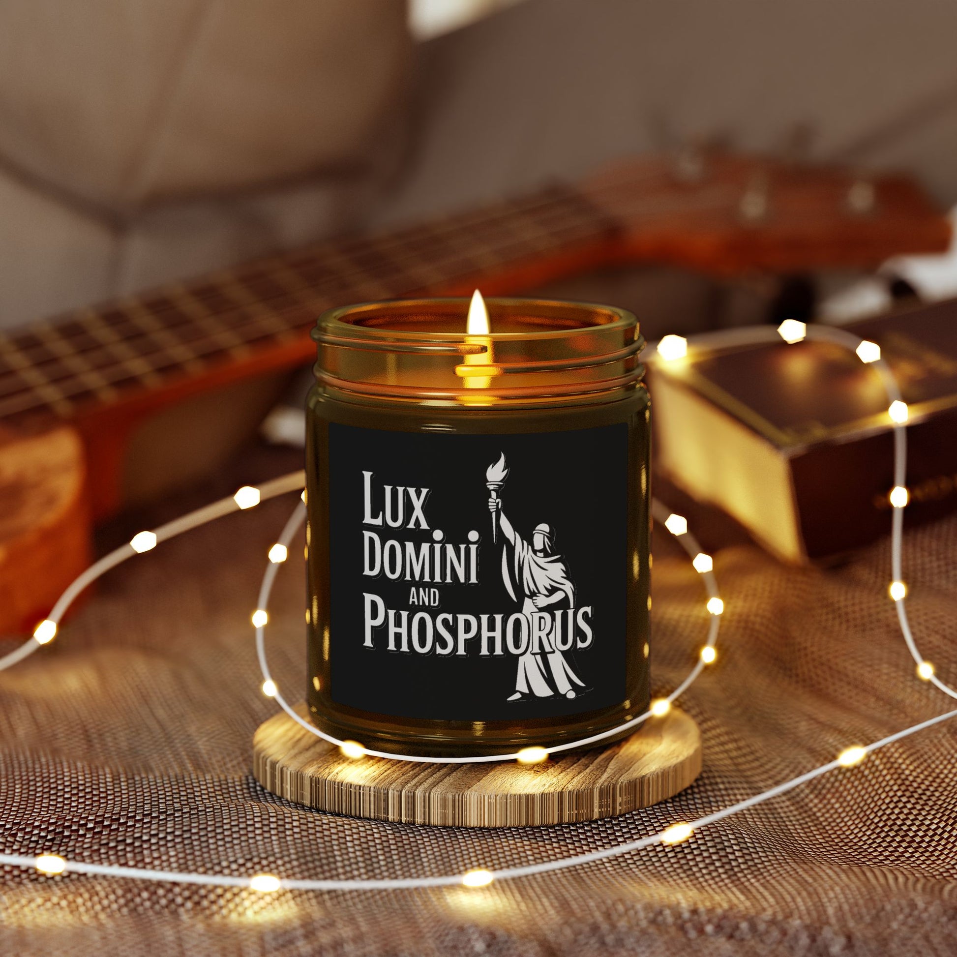 Lux Domini & Phosphorus Coconut Apricot Scented Candle (4oz & 9oz)