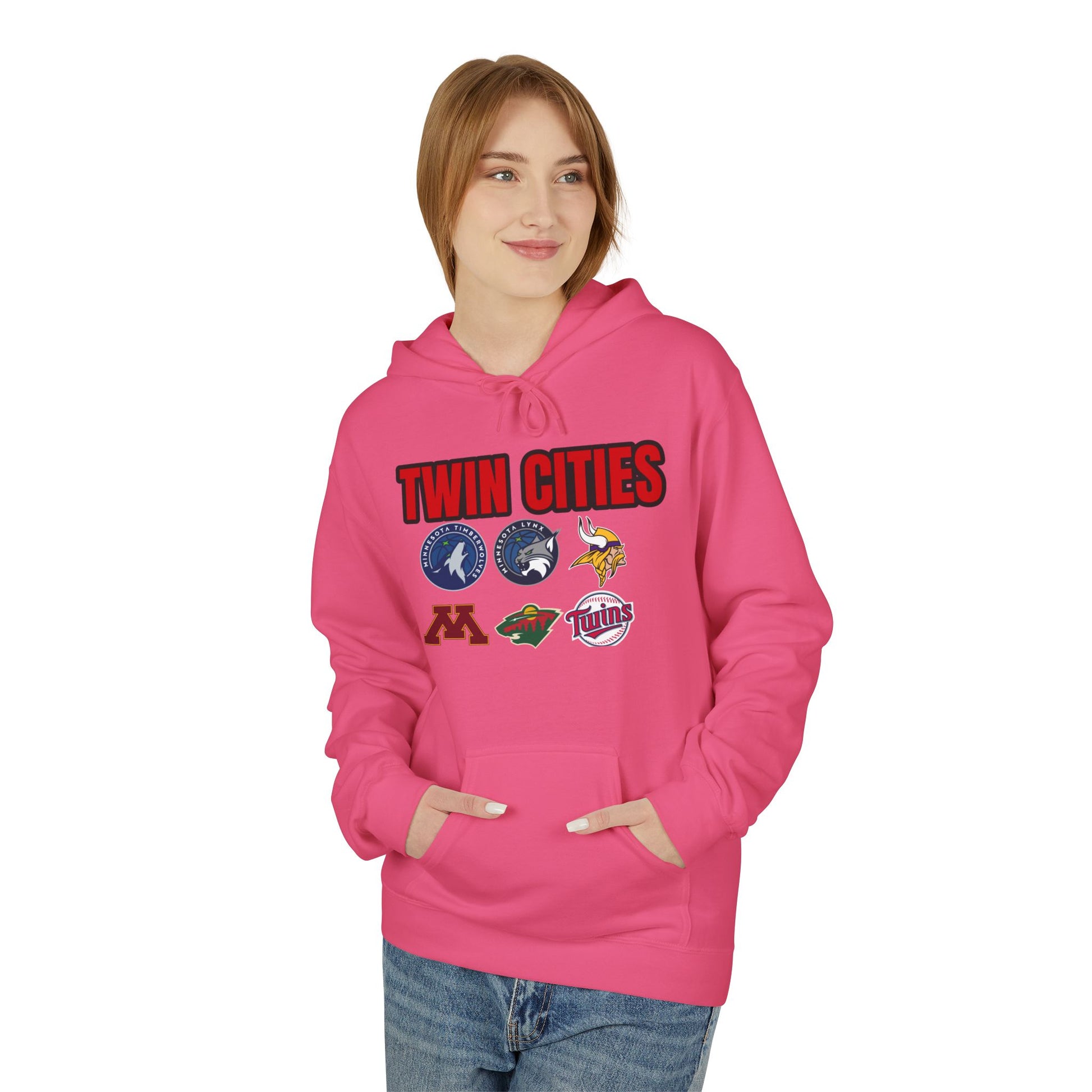 Fleece Hoodie Twin Cities Minneapolis St Paul Design