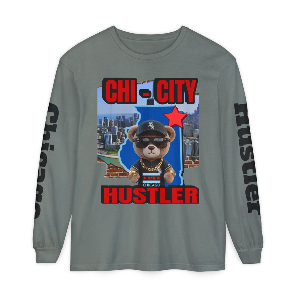 Chi-City Hustler Long Sleeve T-Shirt — LD&P Apparel