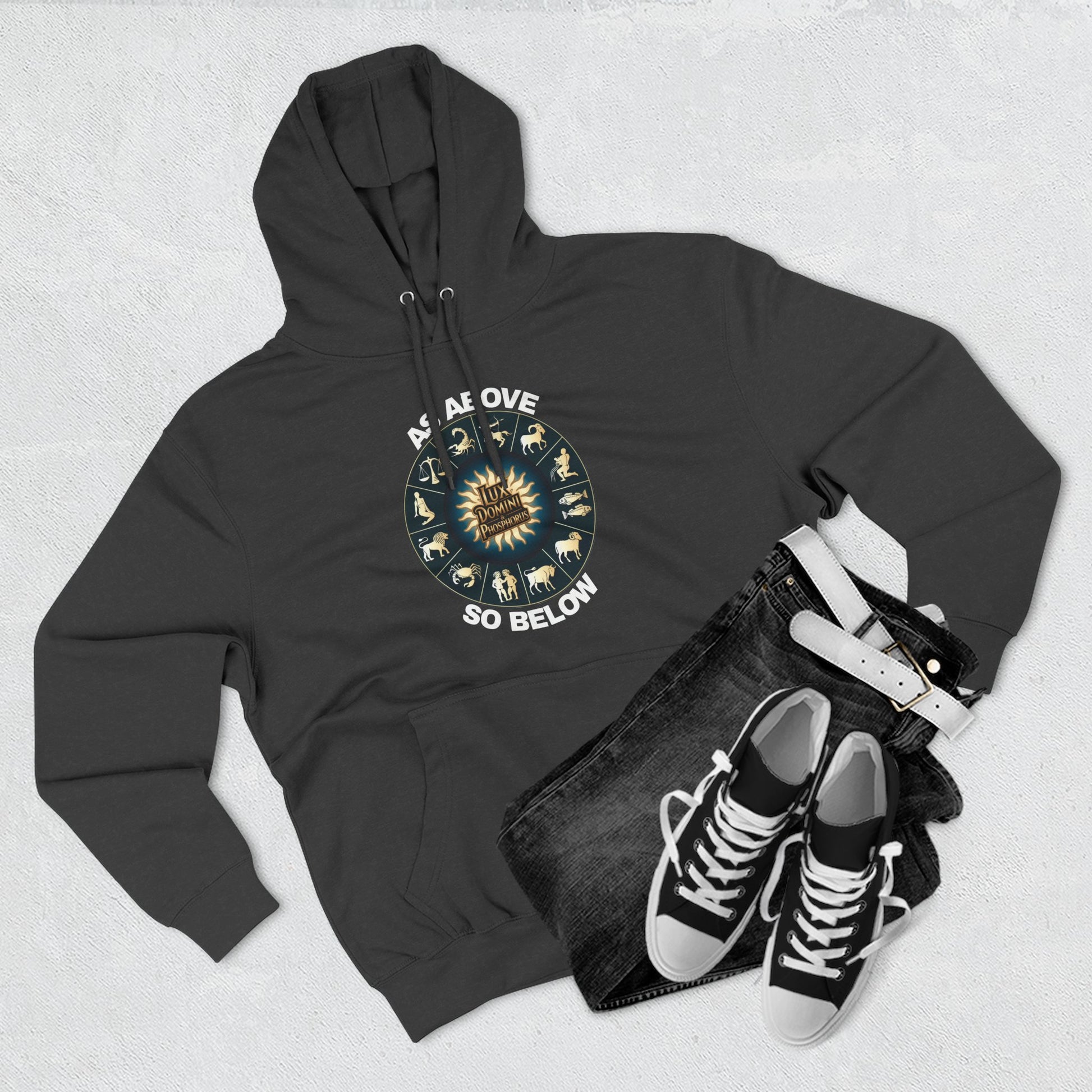 Fleece Hoodie - Lux Domini and Phosphorus Design - Above So Below