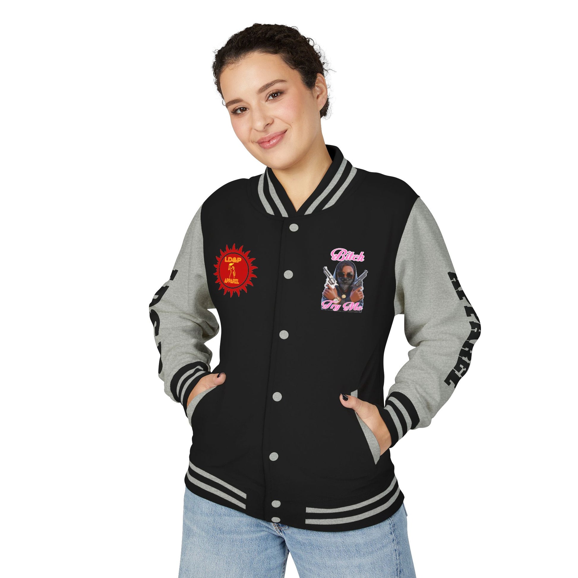 Letterman Jacket - 'Try me' Design