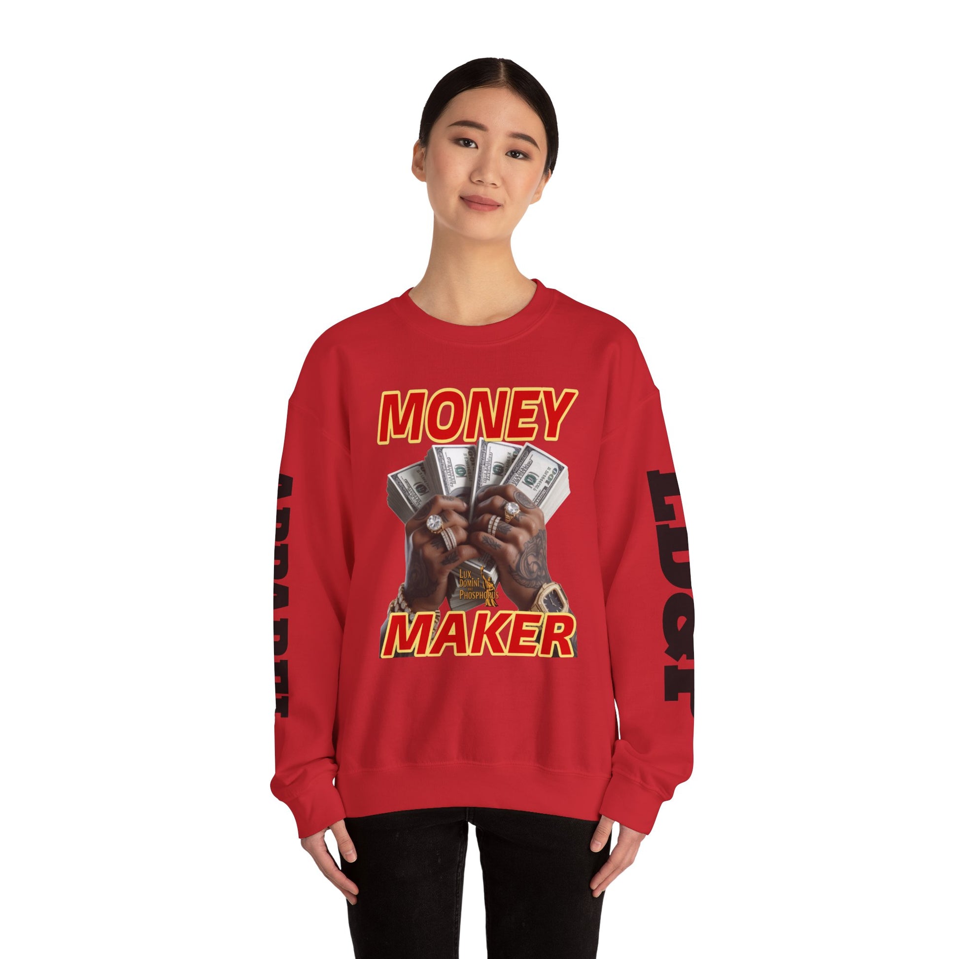 Money Maker Unisex Sweatshirt - LD&P APPAREL Design