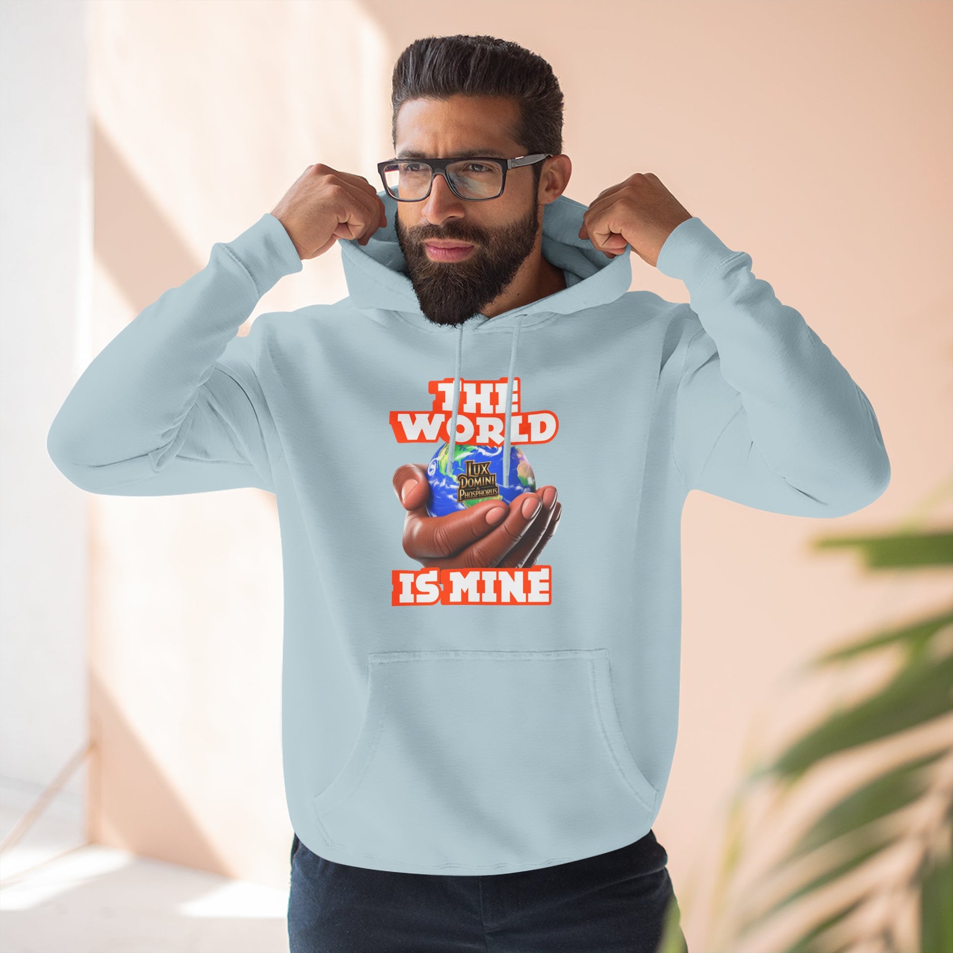 Hoodie - Lux Domini and Phosphorus The World Is Mine Design