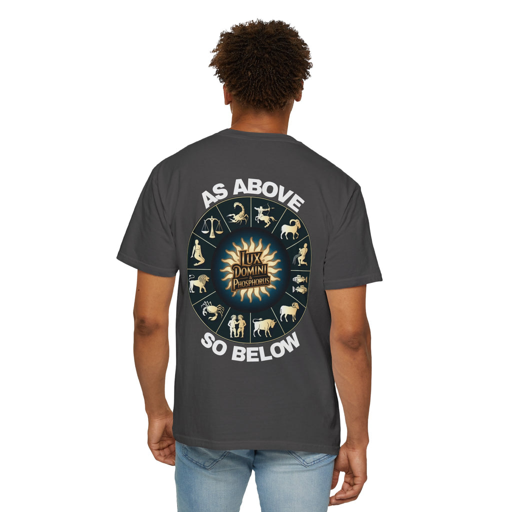 Zodiac Unisex T-Shirt - As above so below design