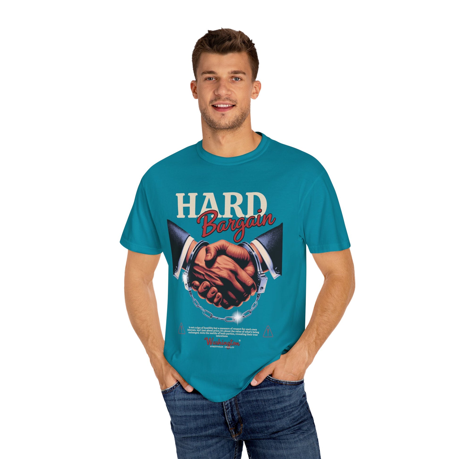 Garment-Dyed T-shirt Hard Bargain Graphic Tee