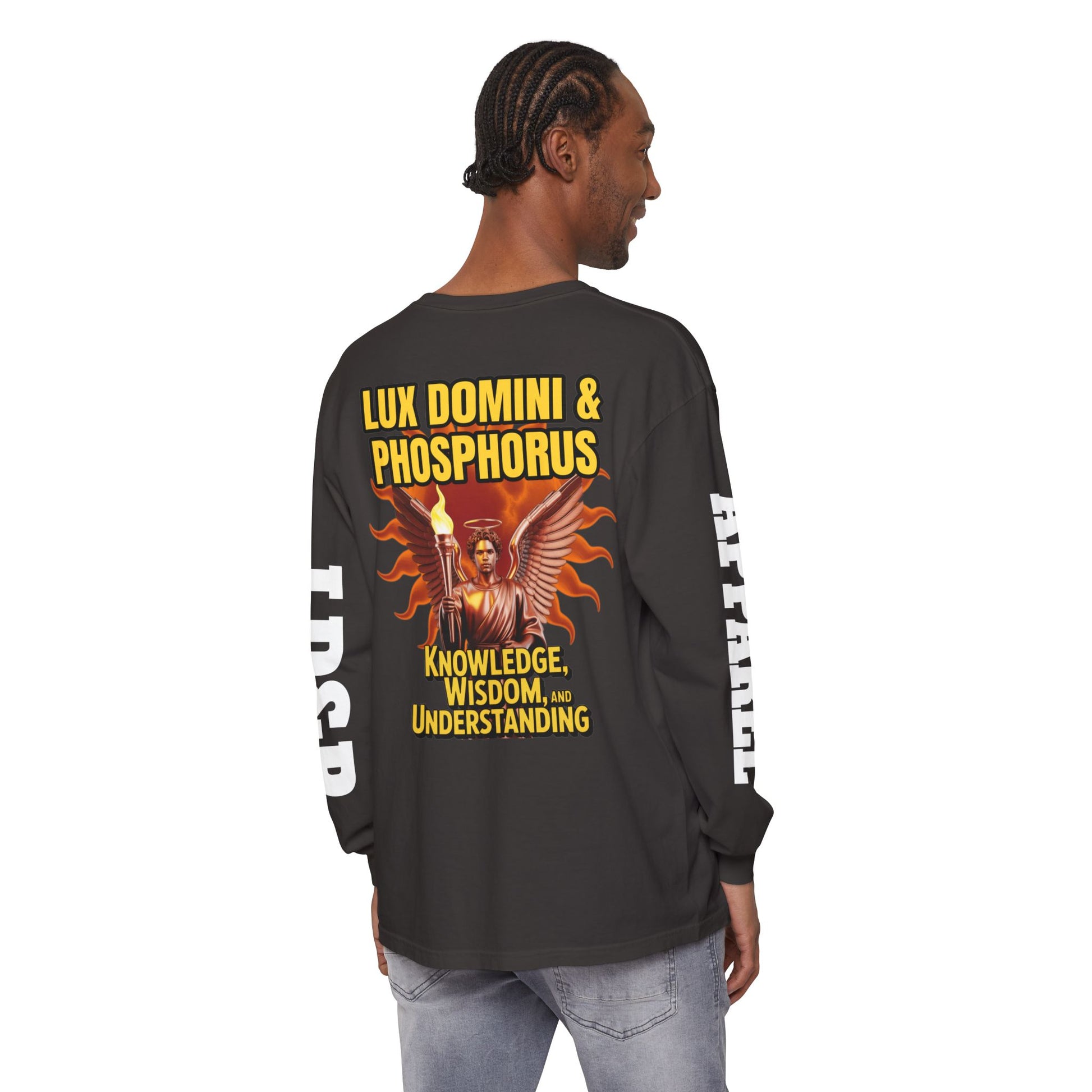 Long Sleeve T-Shirt LD&P Apparel Knowledge Wisdom Understanding Design