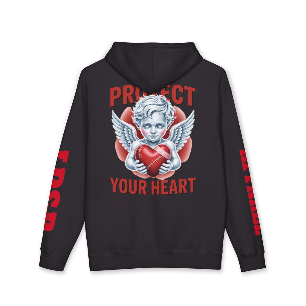 Hooded Sweatshirt - 'protect your heart' Bold Graphic Design