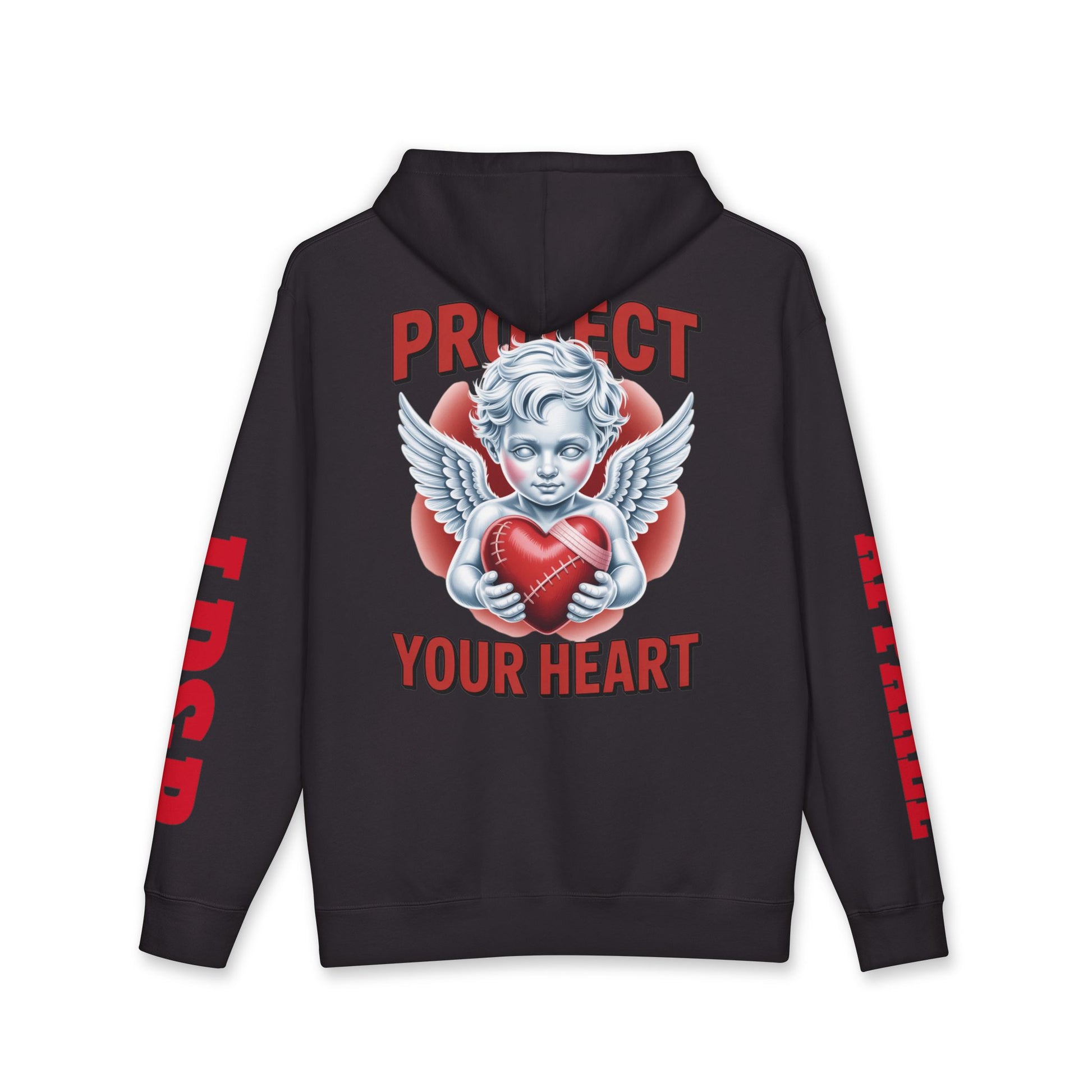 Hooded Sweatshirt - 'protect your heart' Bold Graphic Design