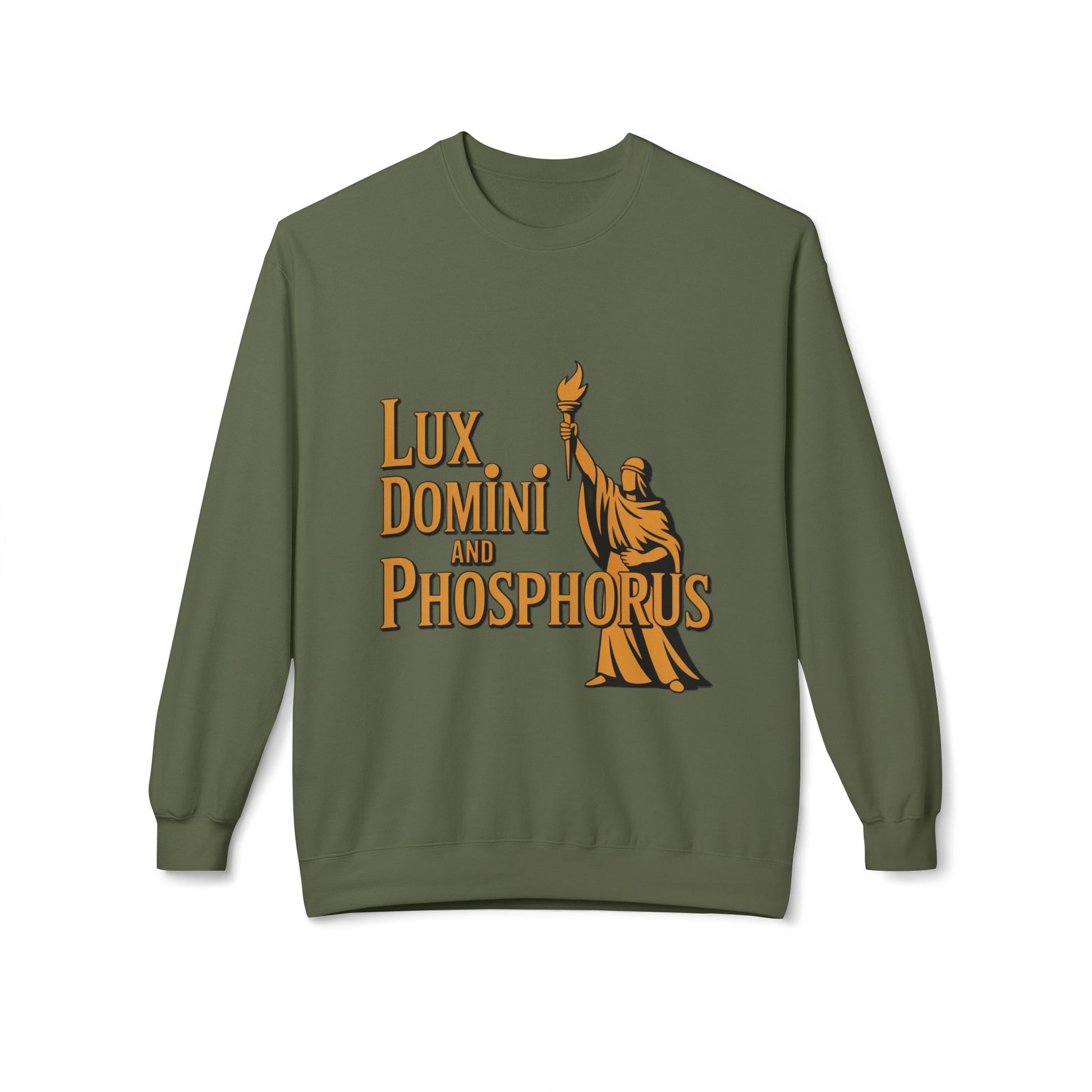 "Lux Domini and Phosphorus" crew-neck sweatshirt