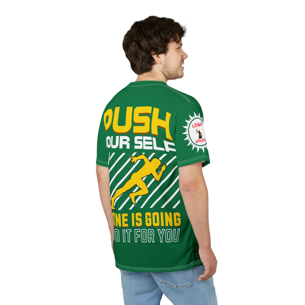 Push Yourself Graphic Tee LD&P APPAREL DESIGN Green