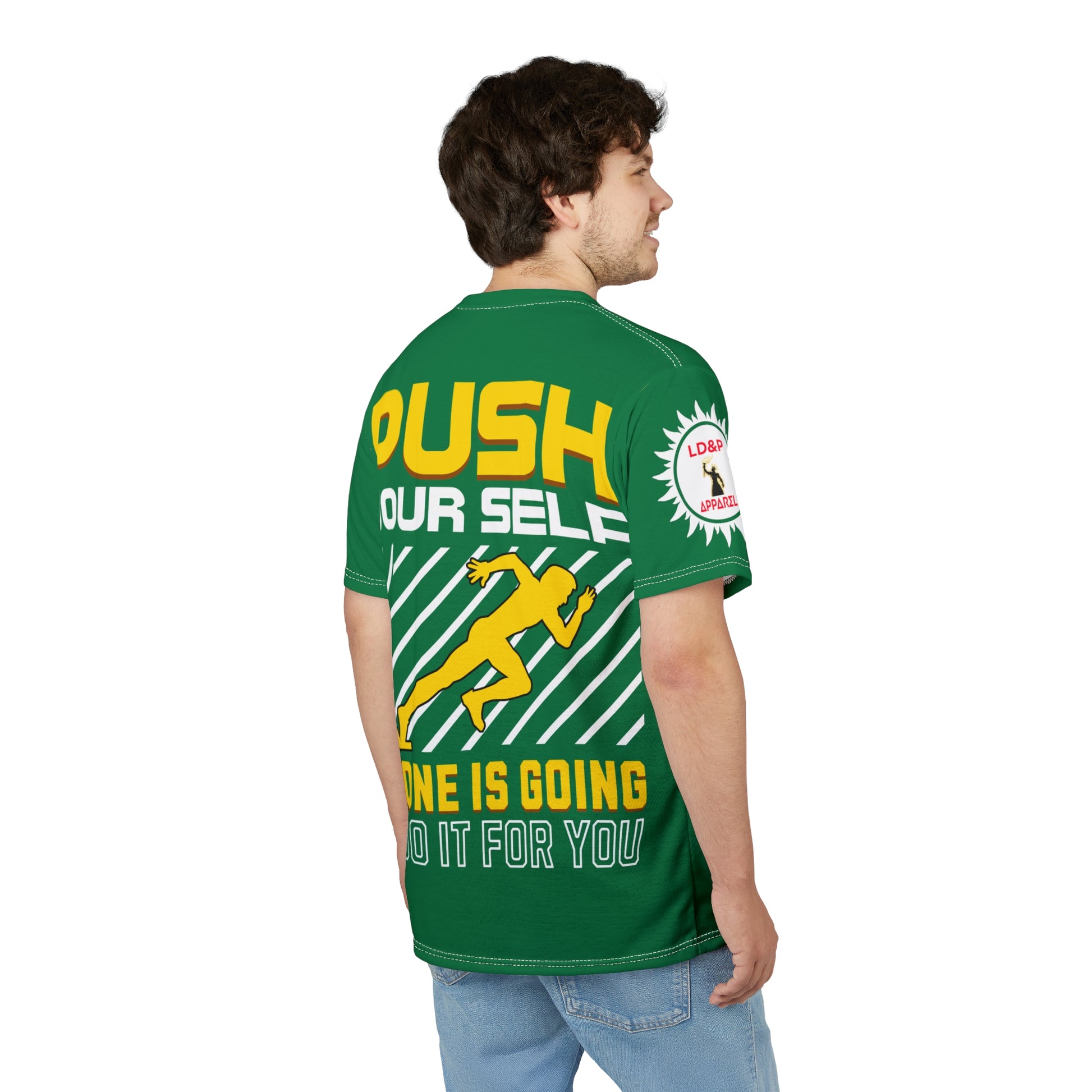Push Yourself Graphic Tee LD&P APPAREL DESIGN Green