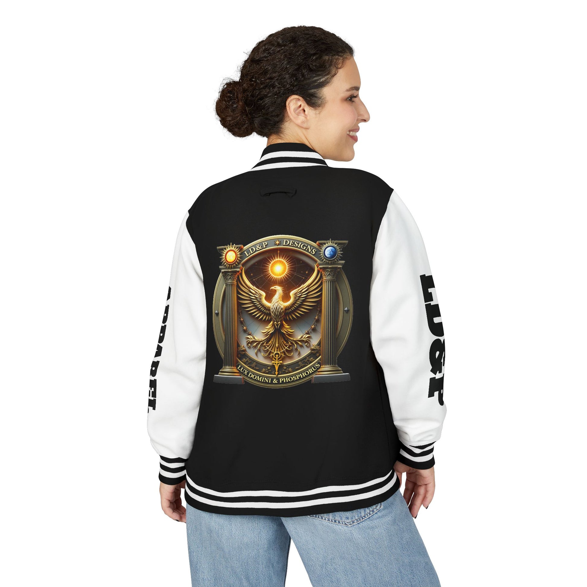 Letterman Jacket LD&P APPAREL Logo Design