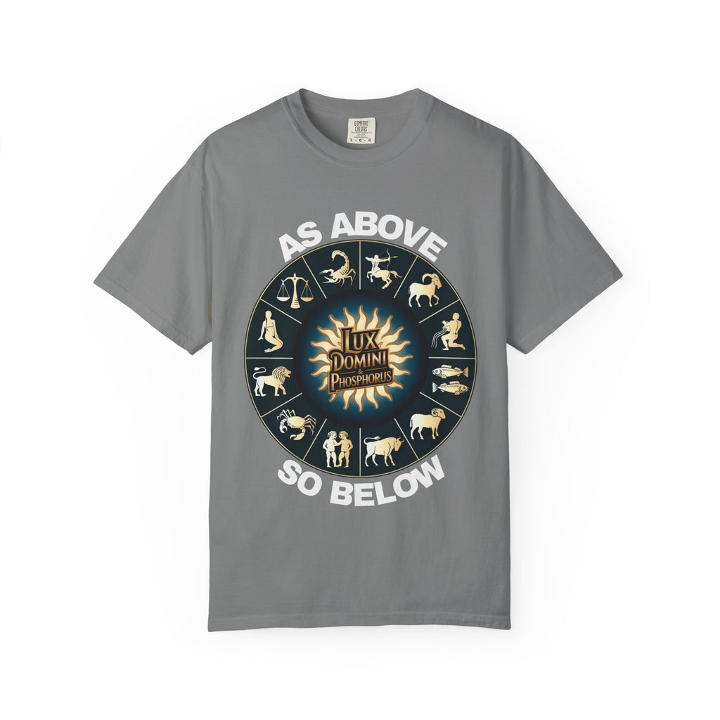 Zodiac Unisex T-Shirt - As above so below design